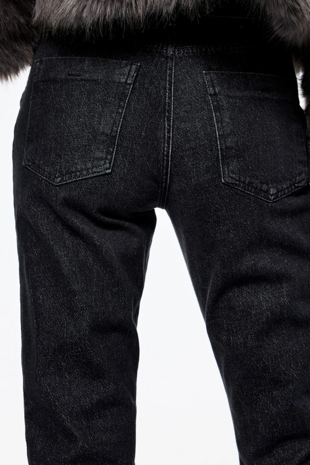 Yüksek Bel Dar Kalıp Düz Paça Pamuklu Jean Pantolon - Slim Straight Fit Jean