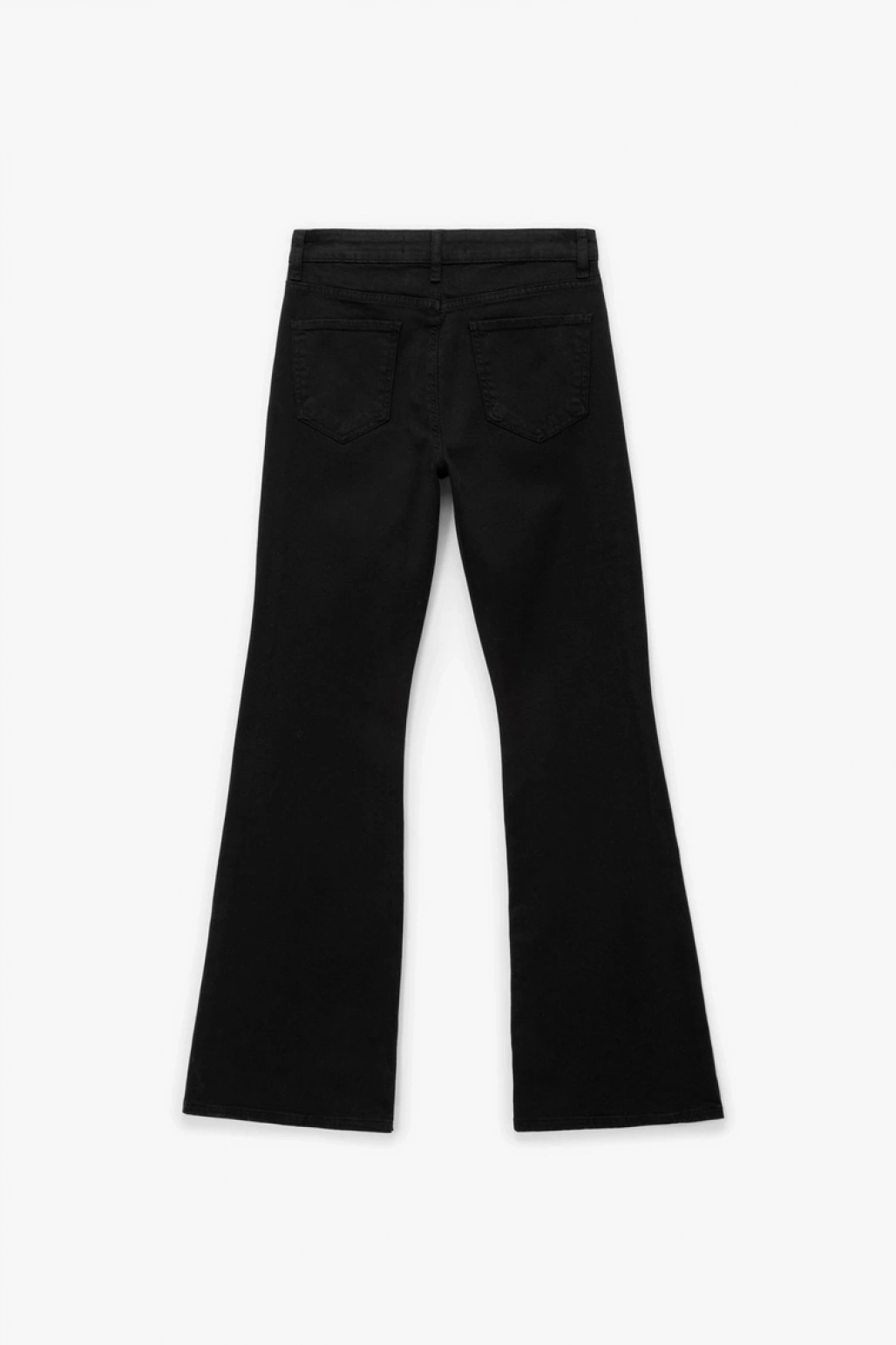 Yüksek Bel Dar Kalıp Pamuklu İspanyol Paça Jean Pantolon - Flare Jeans