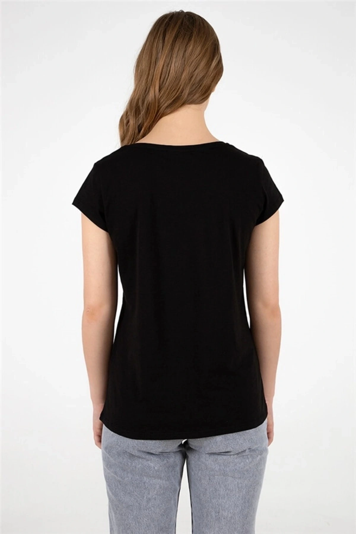 22y0002k1 Kadın T-shirt Siyah