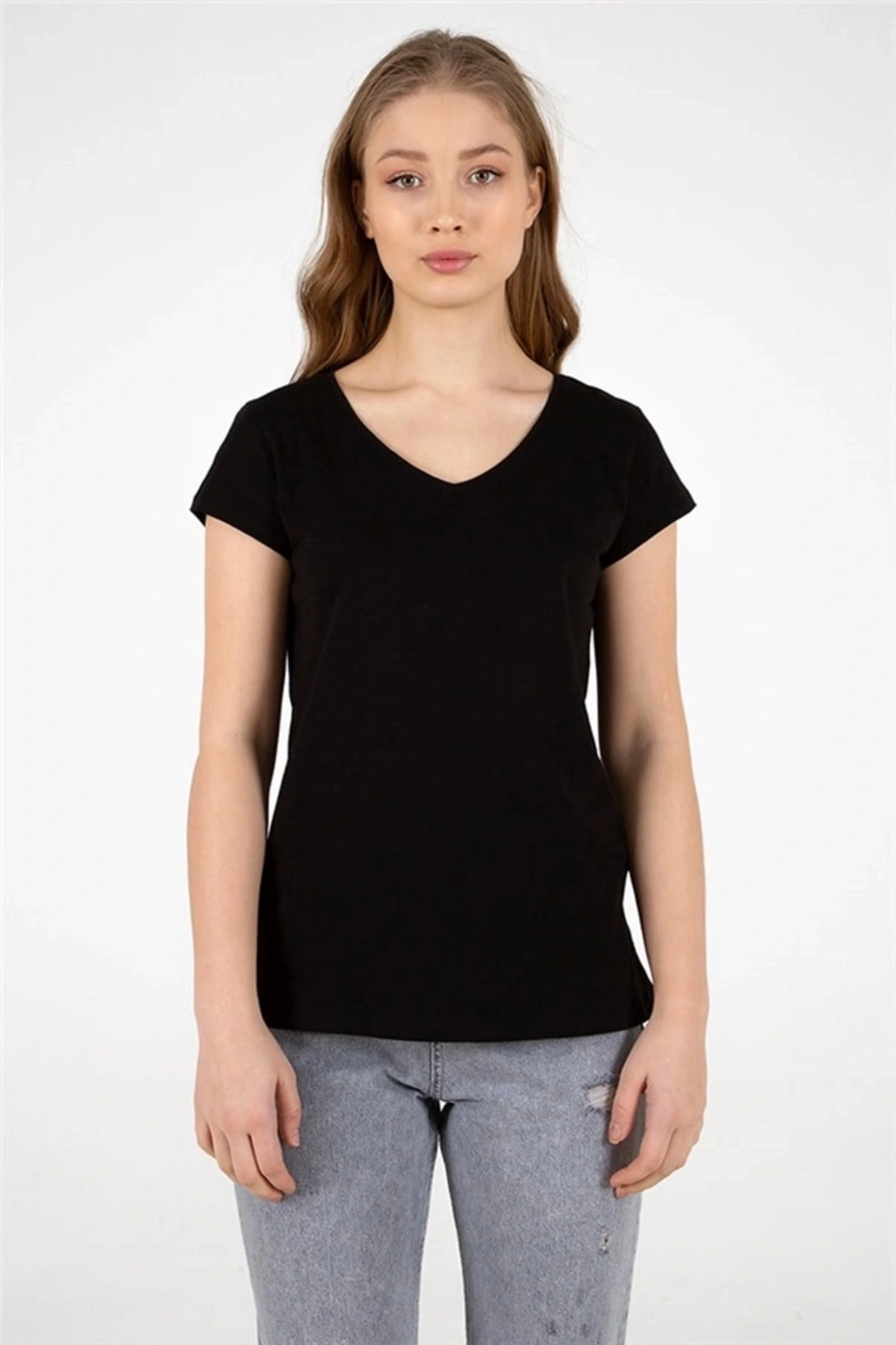 22y0002k1 Kadın T-shirt Siyah