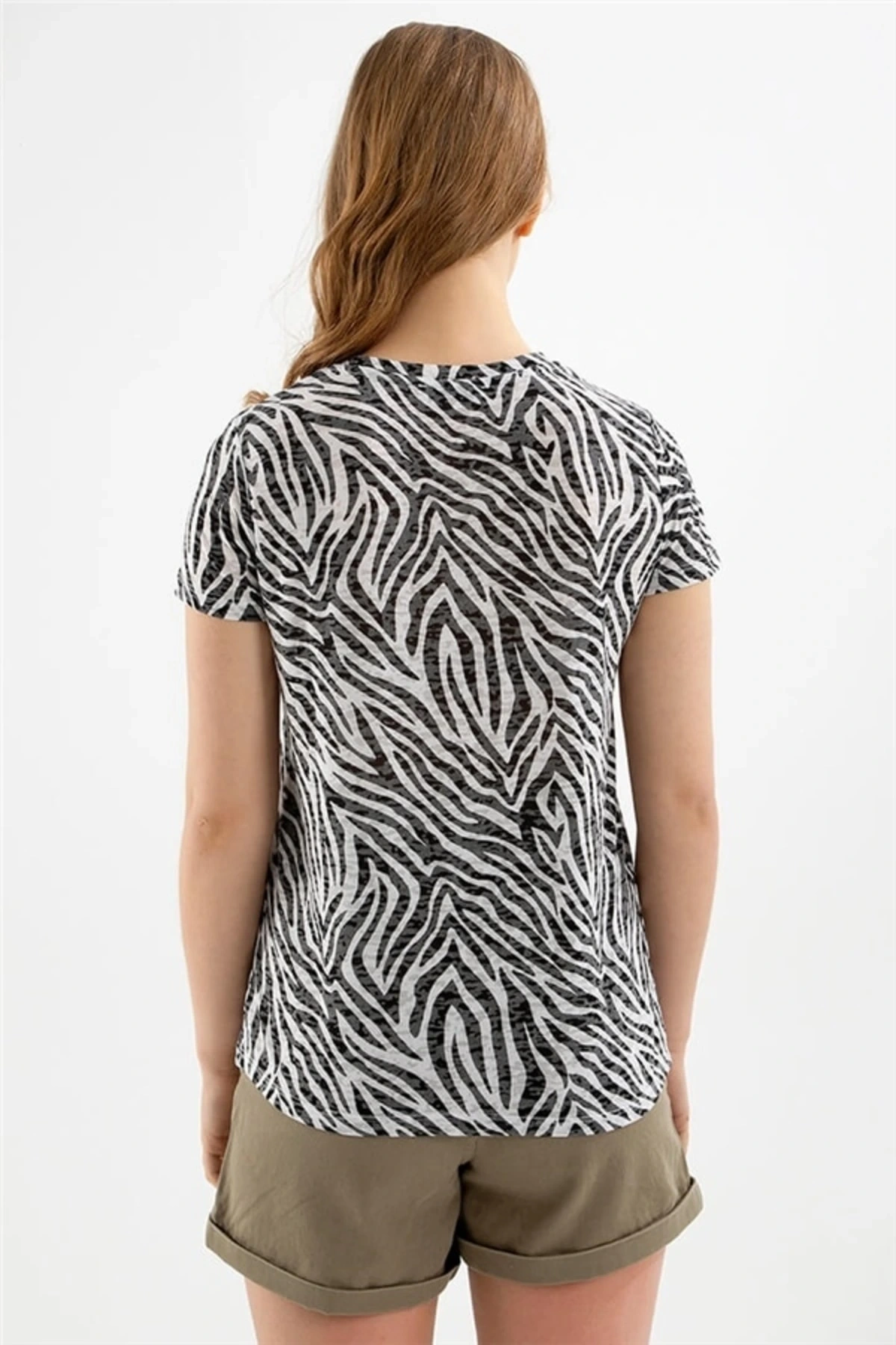 22y0056k1 Kadın T-shirt Siyah