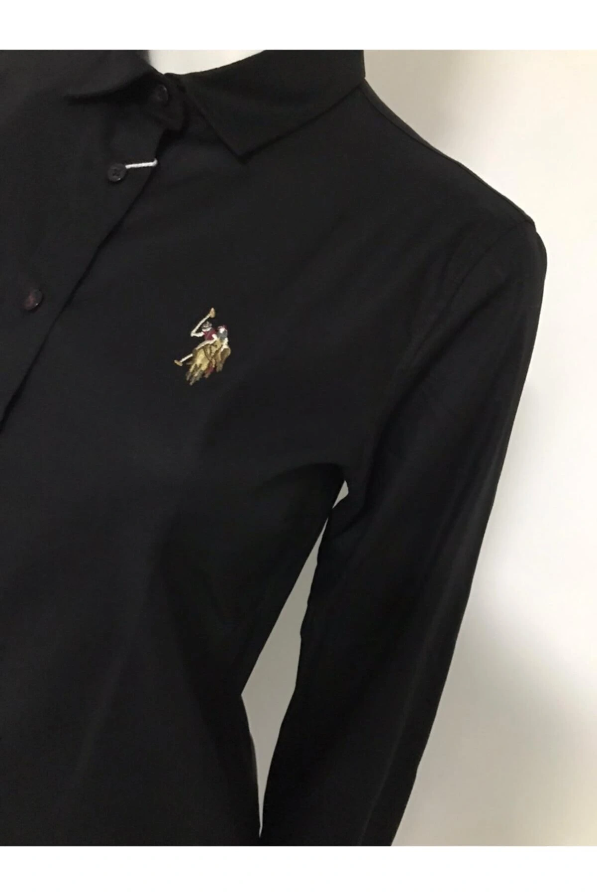 Kadın Siyah Regular Gömlek