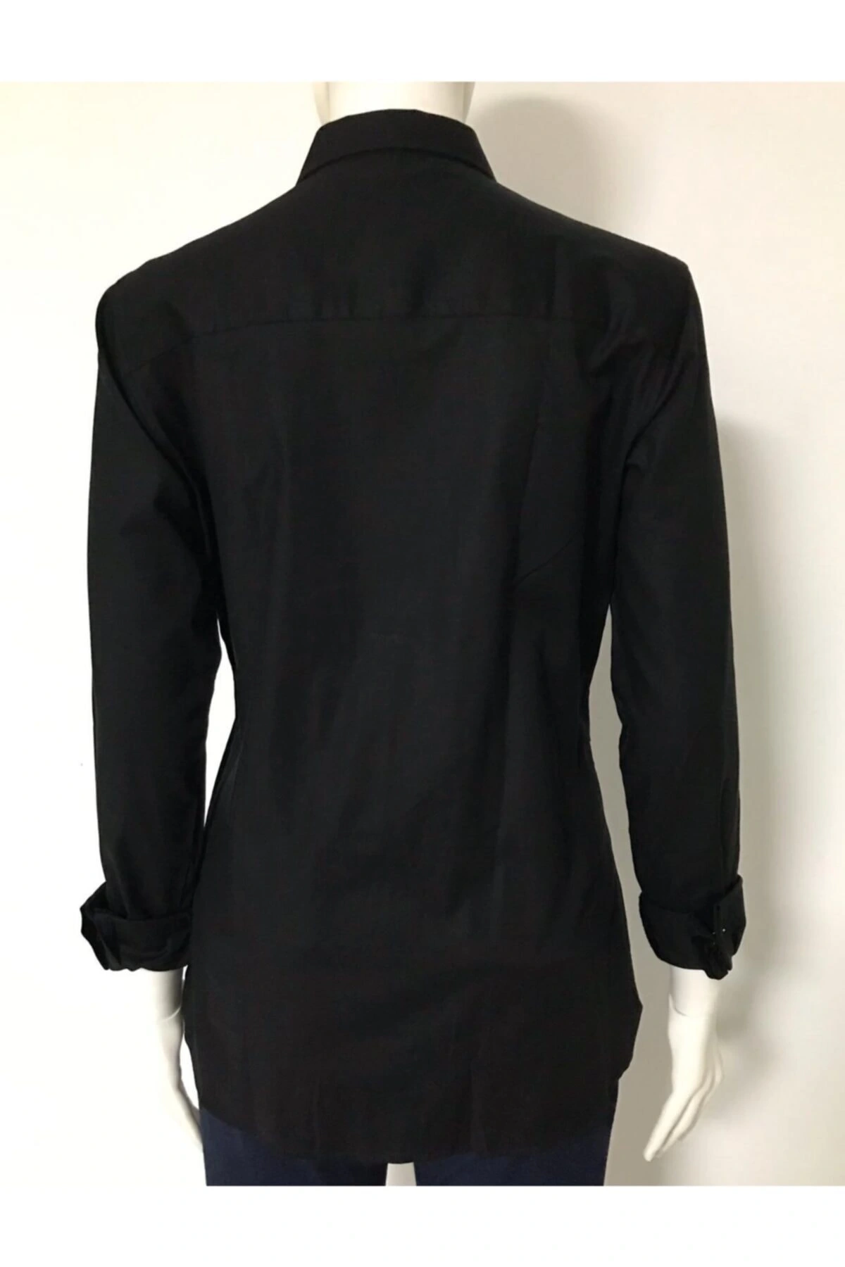 Kadın Siyah Regular Gömlek