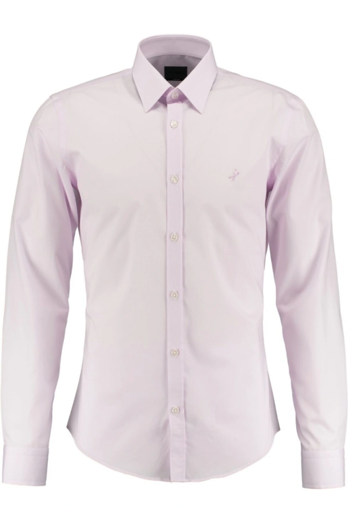 Erkek Lila Slim Fit Gömlek