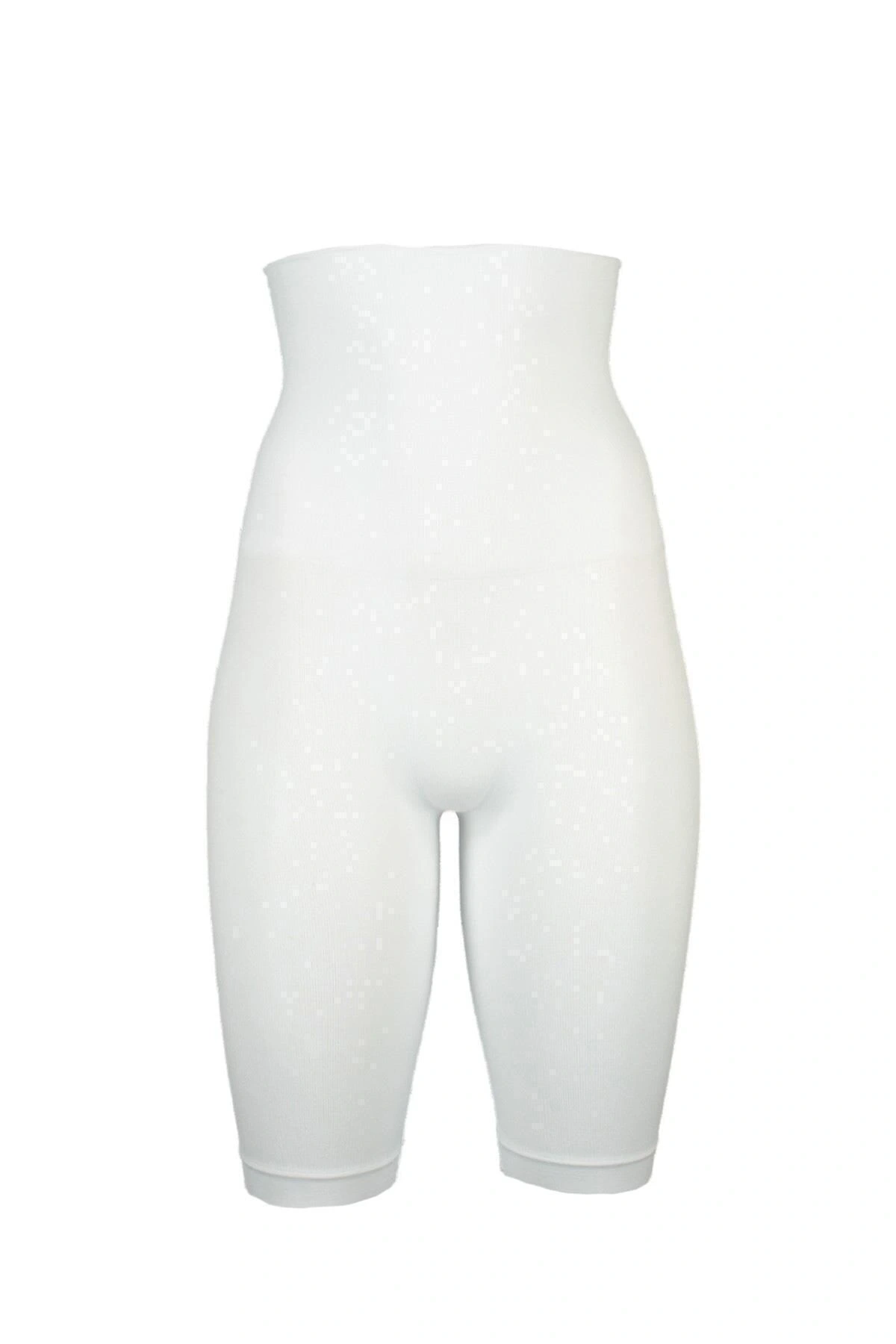 Kadın Beyaz Mideli Silikonlu Yüksek Bel Uzun Paçalı Korse 2460