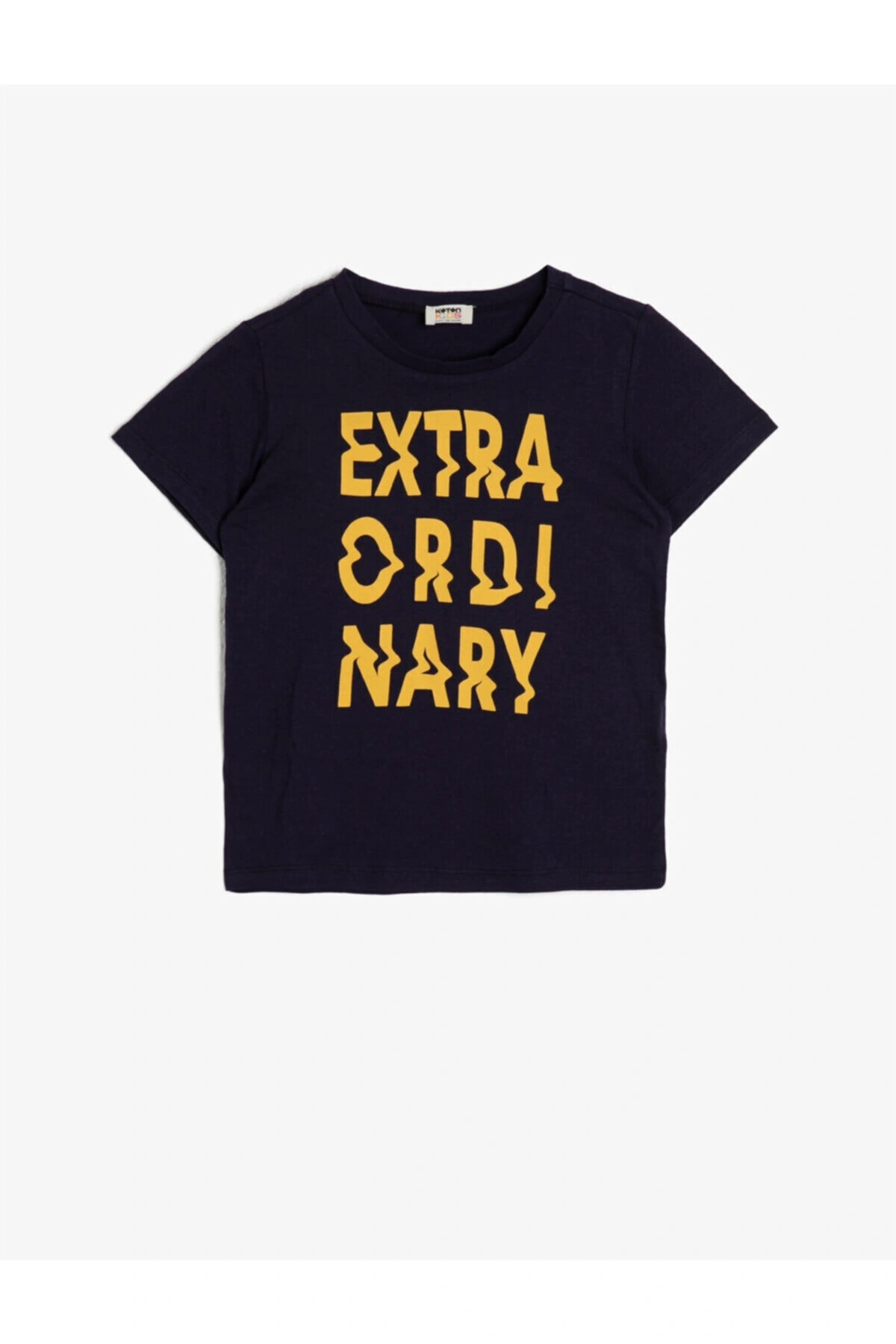 Erkek Çocuk Siyah Yazili Baskili T-Shirt