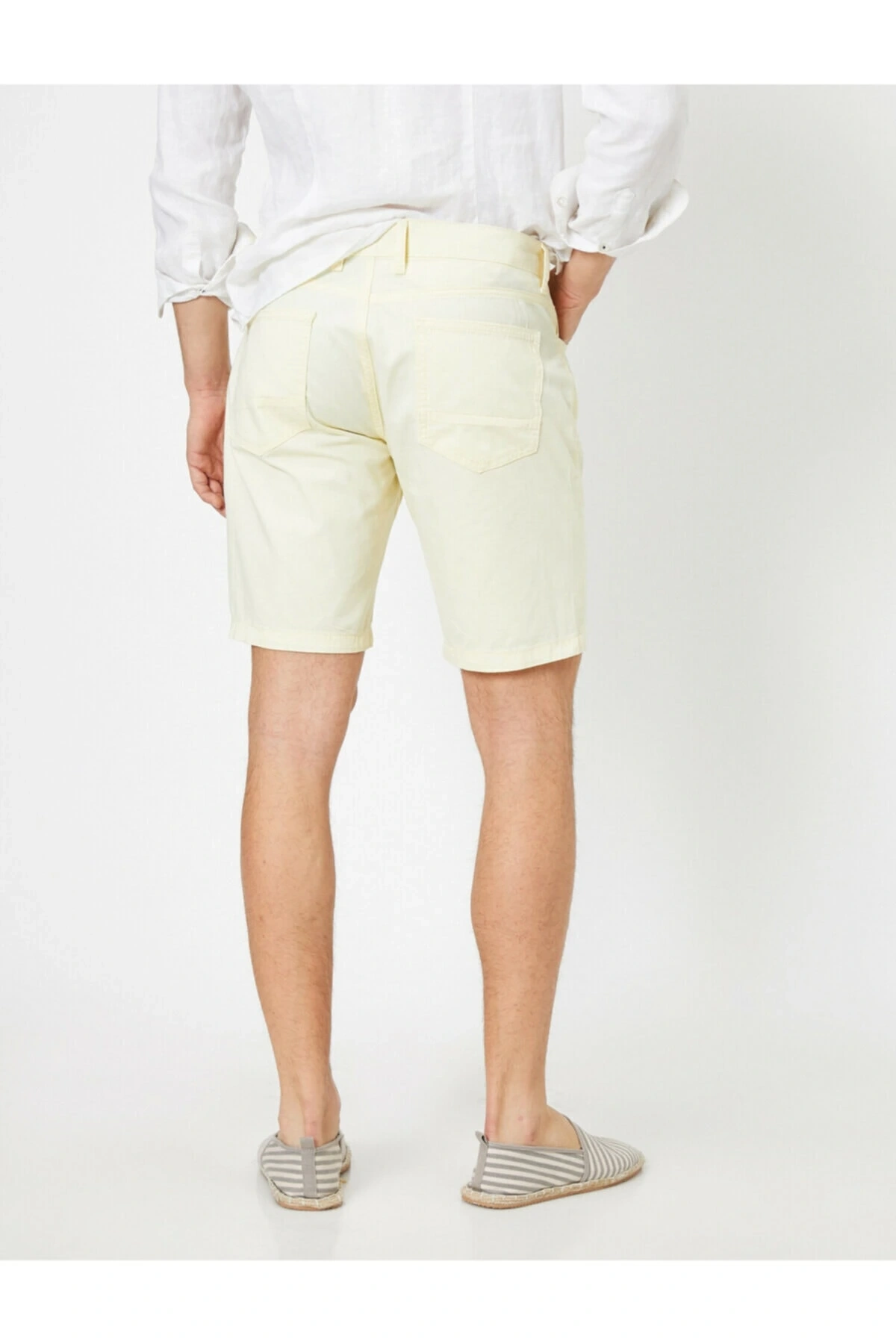 Erkek Cep Detayli Slim Fit Sort