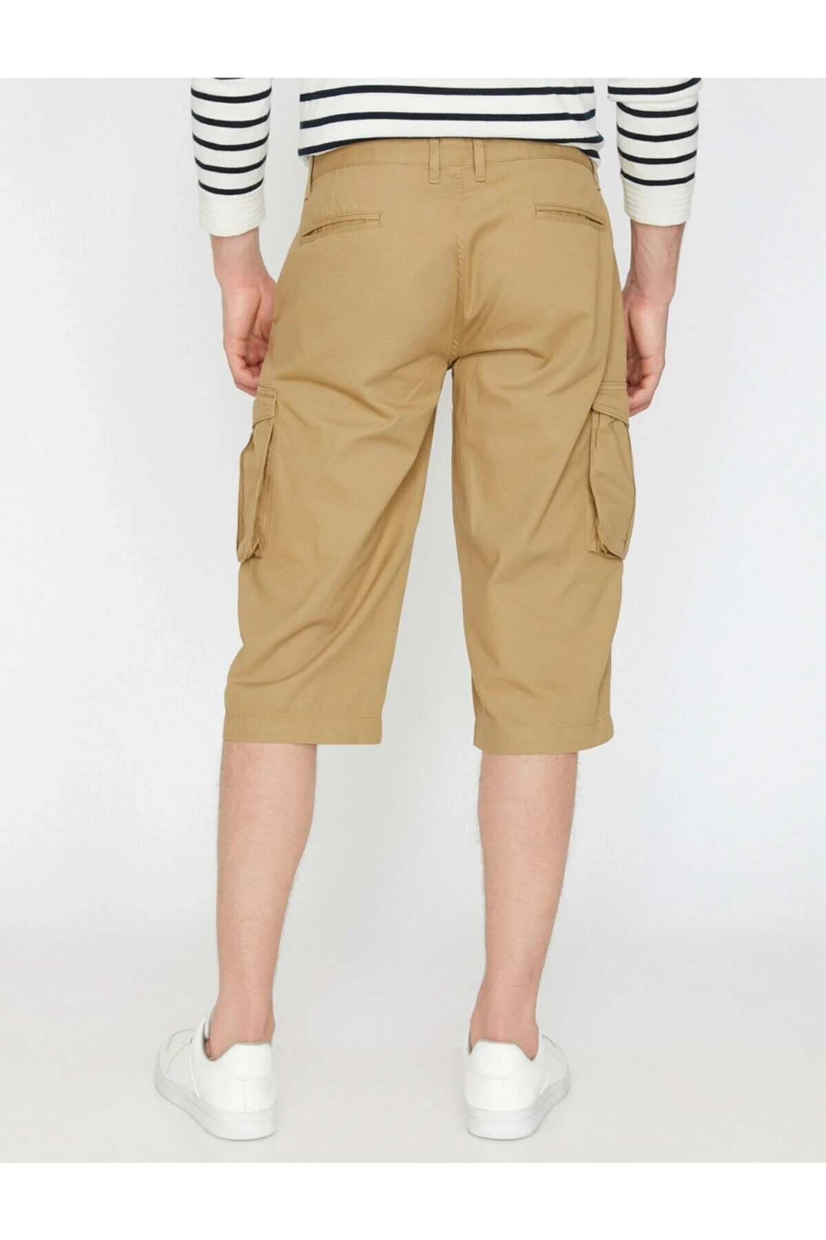 Erkek Kahve Cep Detayle Sort