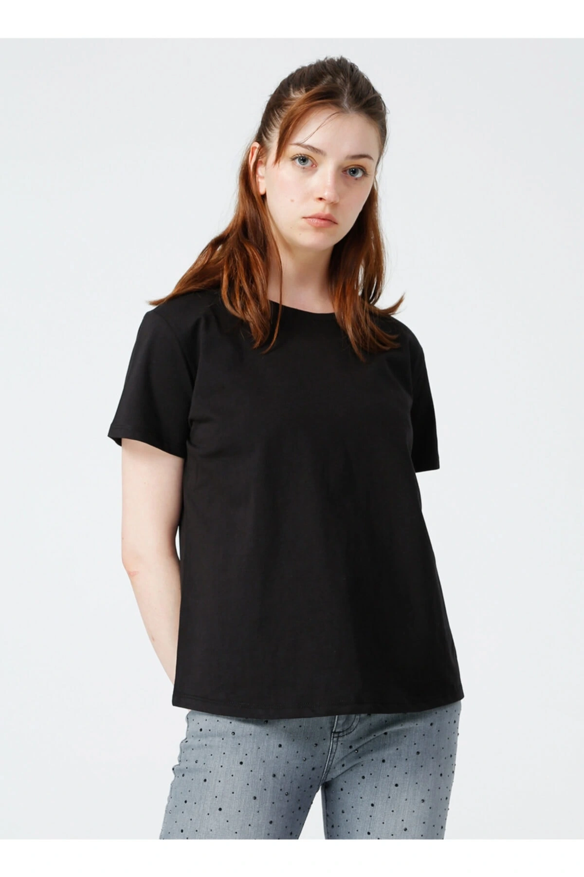 Kadın Siyah Tişört