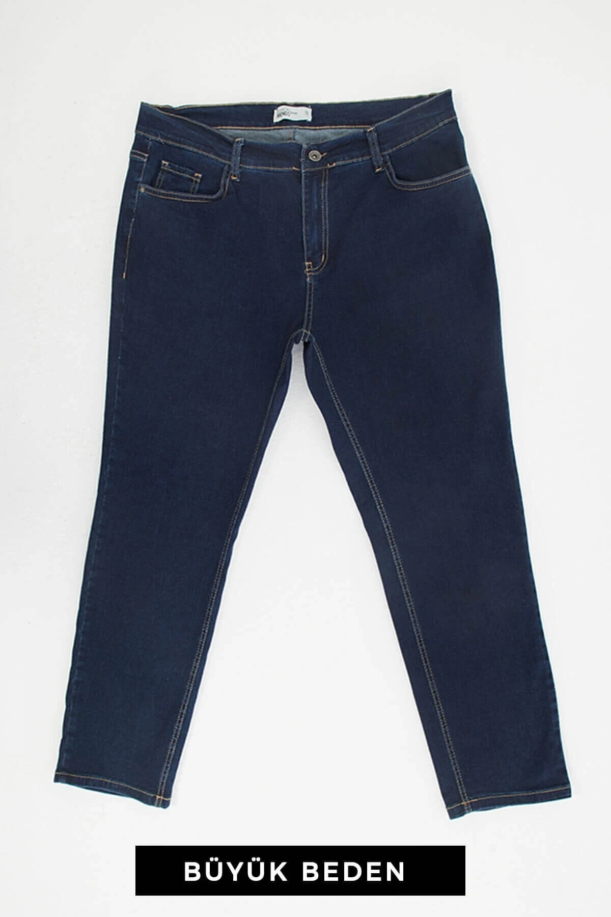 Büyük Beden Carmen Jean Pantolon Mavi