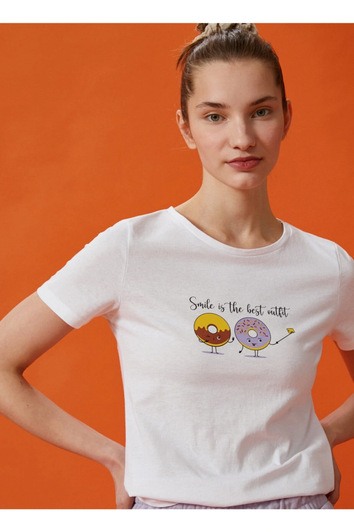 T-shirt, M, Koyu Beyaz