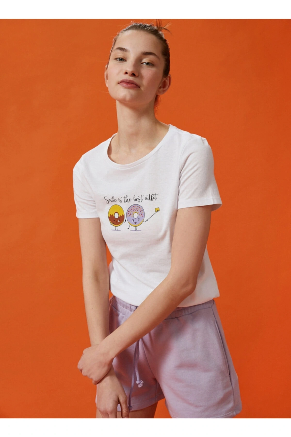 T-shirt, M, Koyu Beyaz