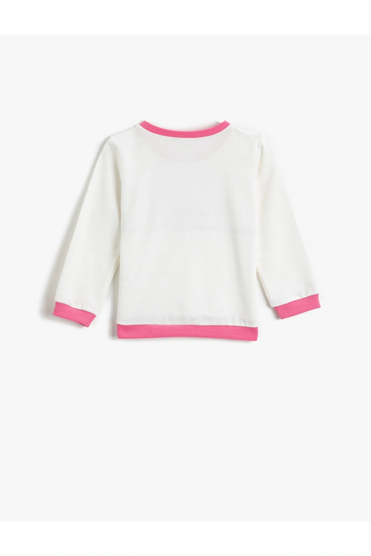 Baskılı Bisiklet Yaka Sweatshirt