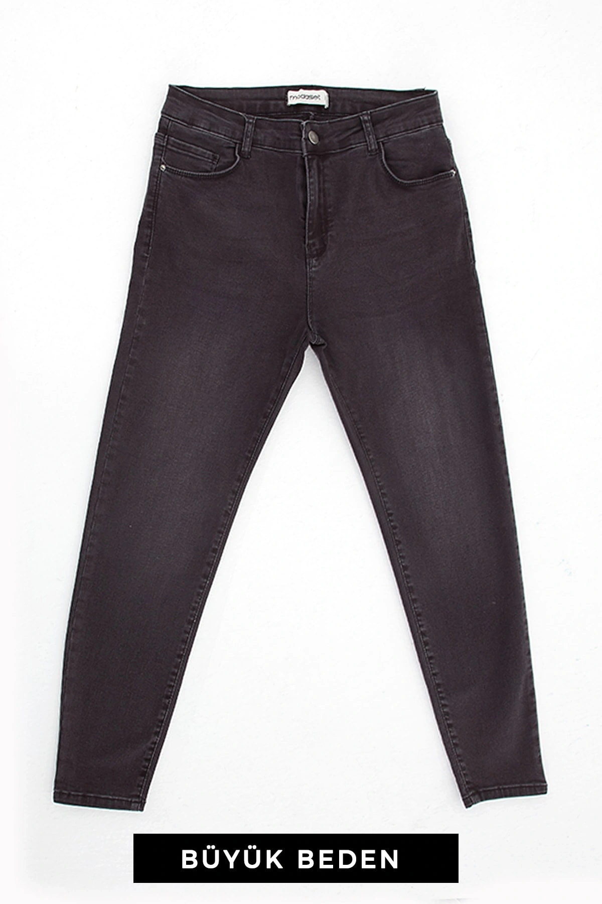 Büyük Beden Jean Pantolon Antrasit