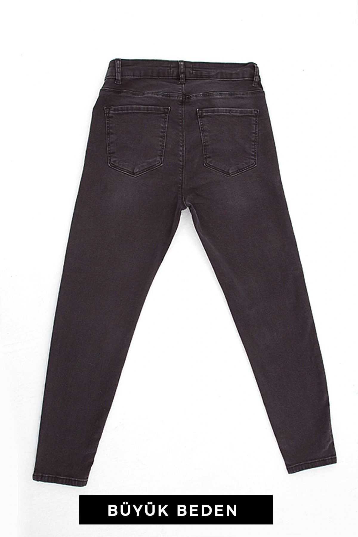 Büyük Beden Jean Pantolon Antrasit