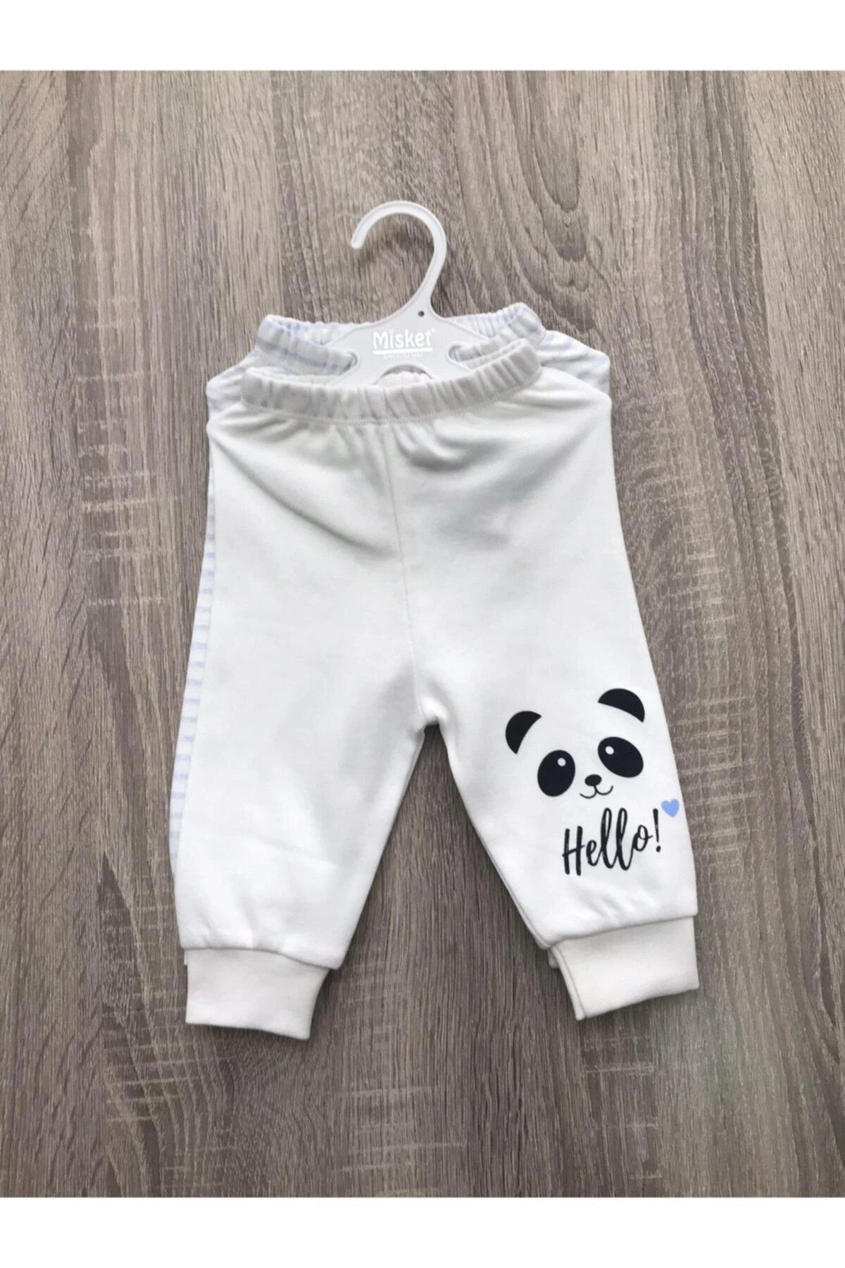 Misket Pamuklu Bebek Eşofman Alt Ikili