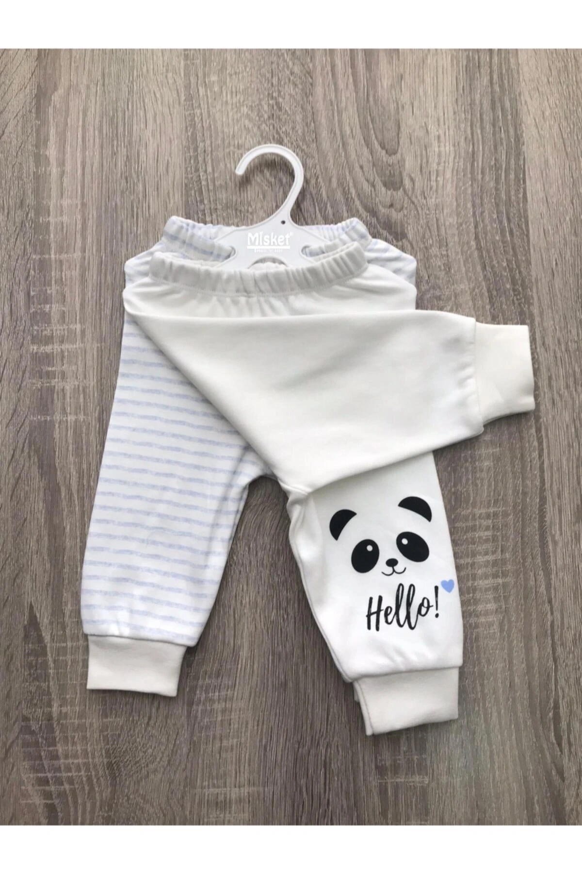 Misket Pamuklu Bebek Eşofman Alt Ikili