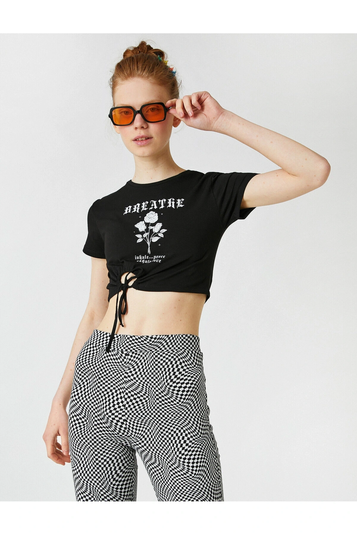 Kısa Kollu Crop Tişört