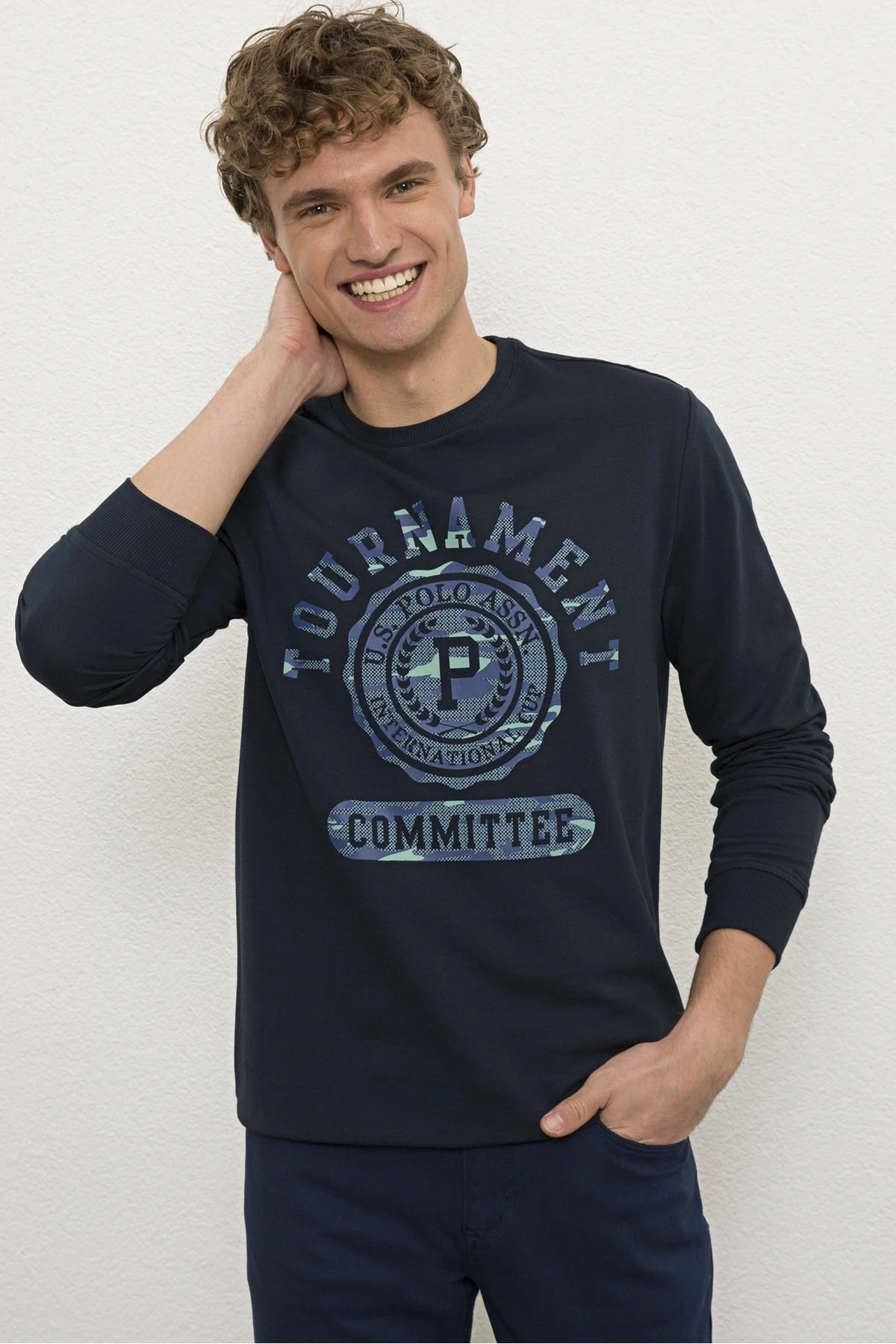 Lacivert Erkek Sweatshirt