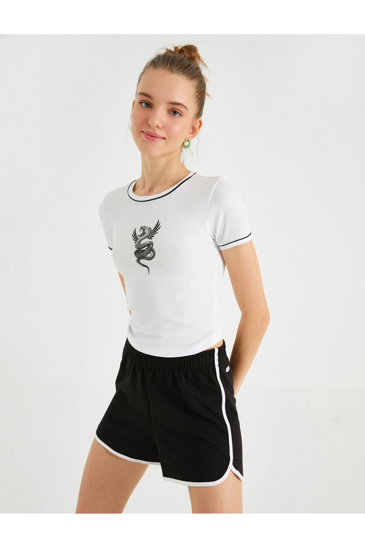 Kısa Kollu Baskılı Tişört
