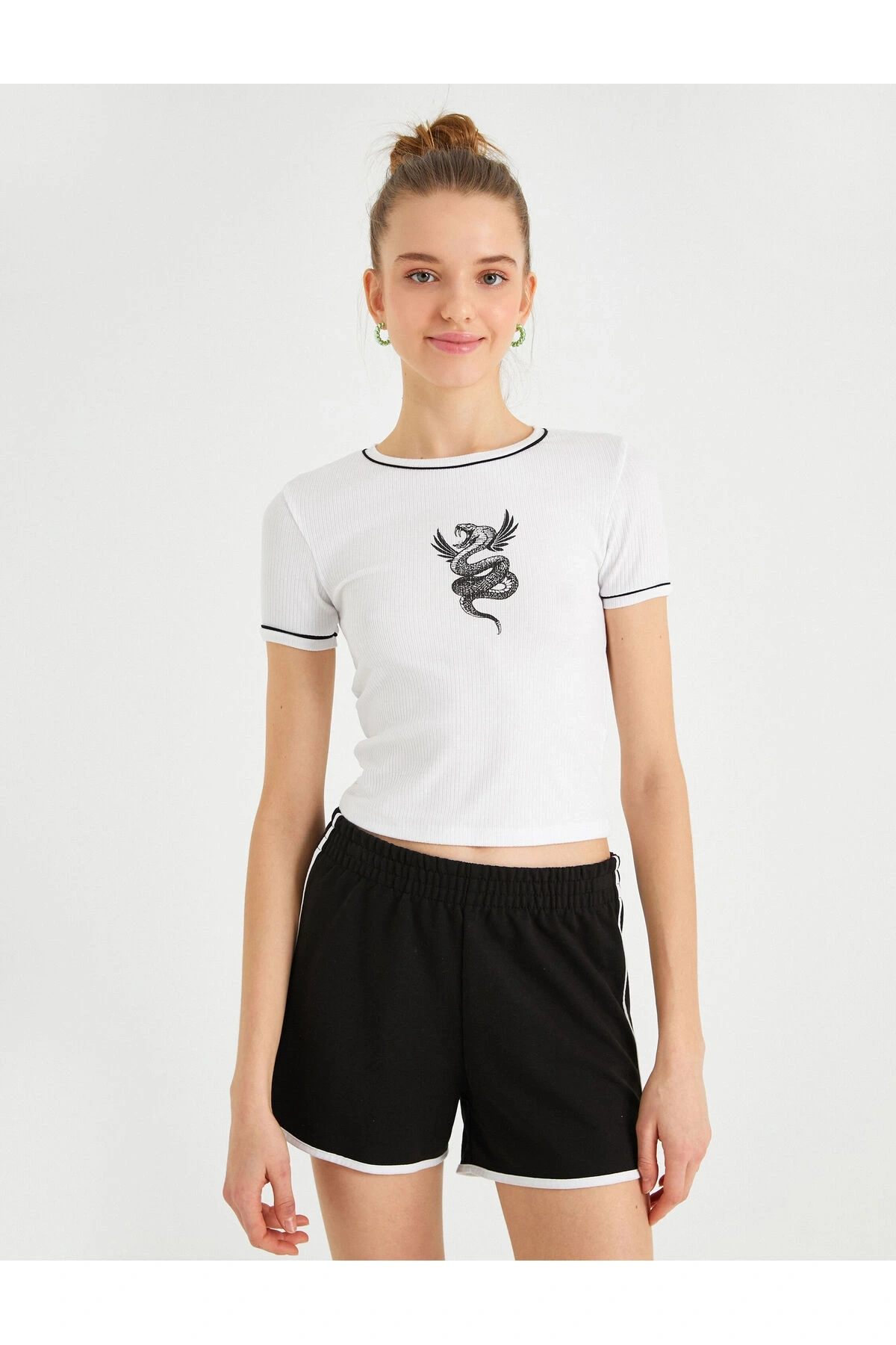 Kısa Kollu Baskılı Tişört