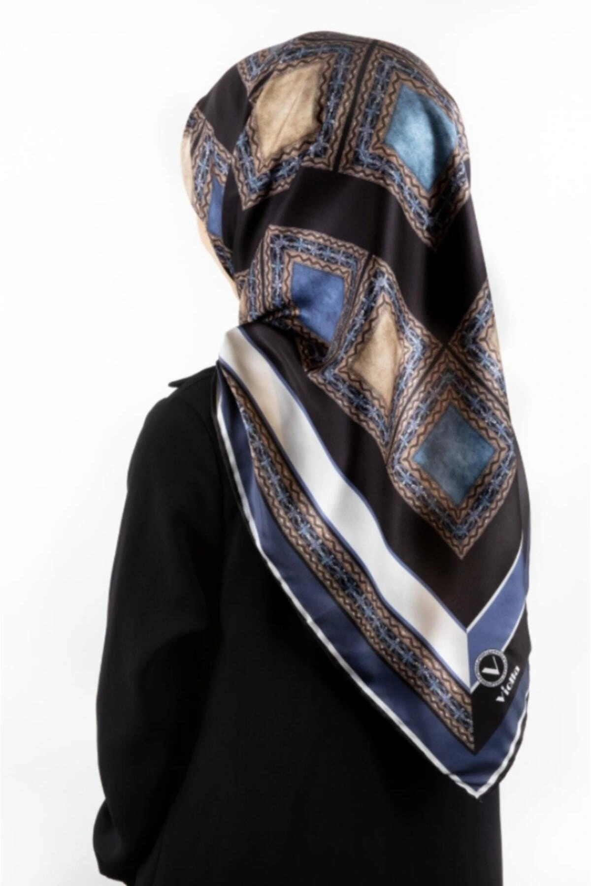 Desenli Dijital Tivil Eşarp - 7431 0031-90x90