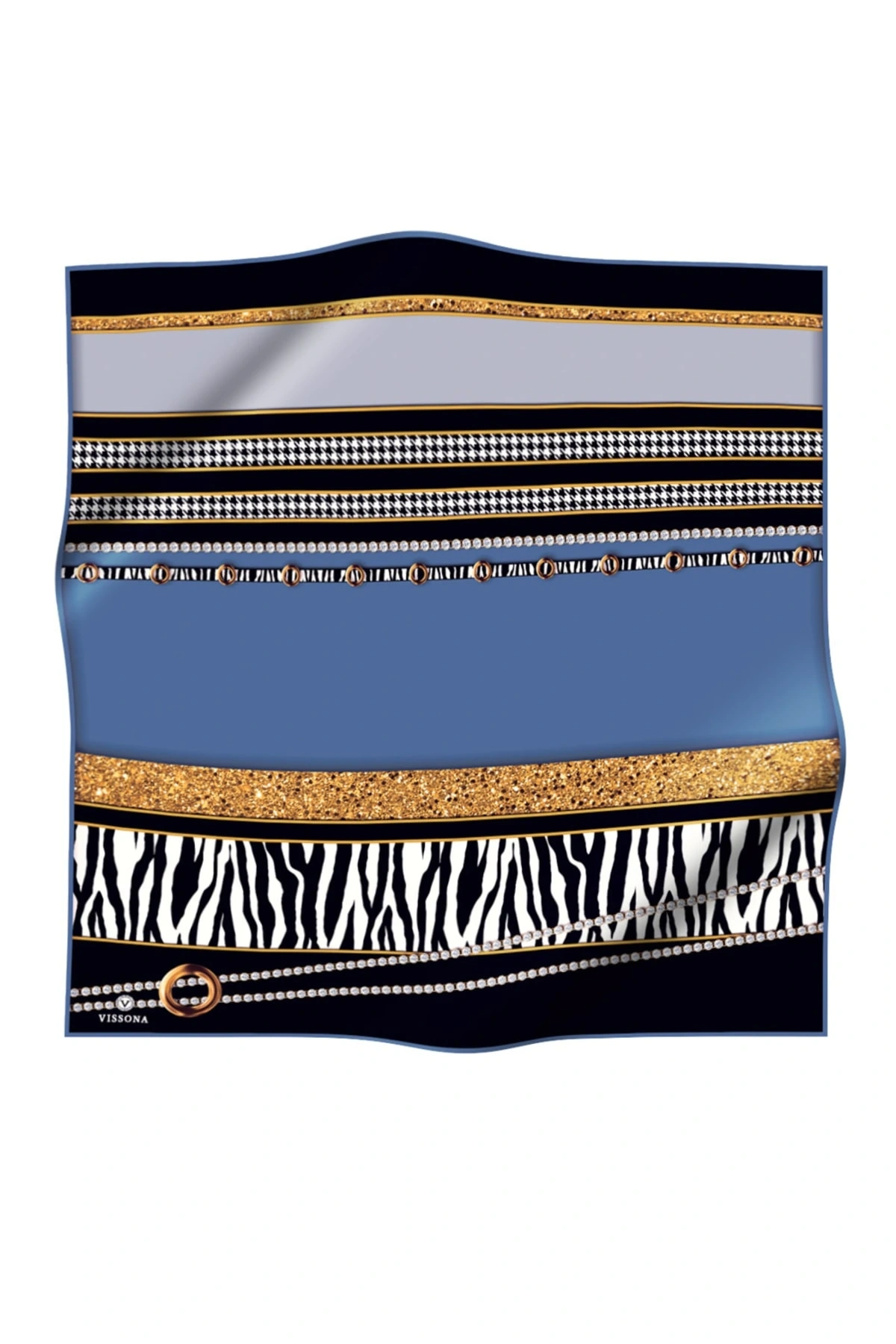 Kadın Twill Ipek Eşarp Füme Siyah