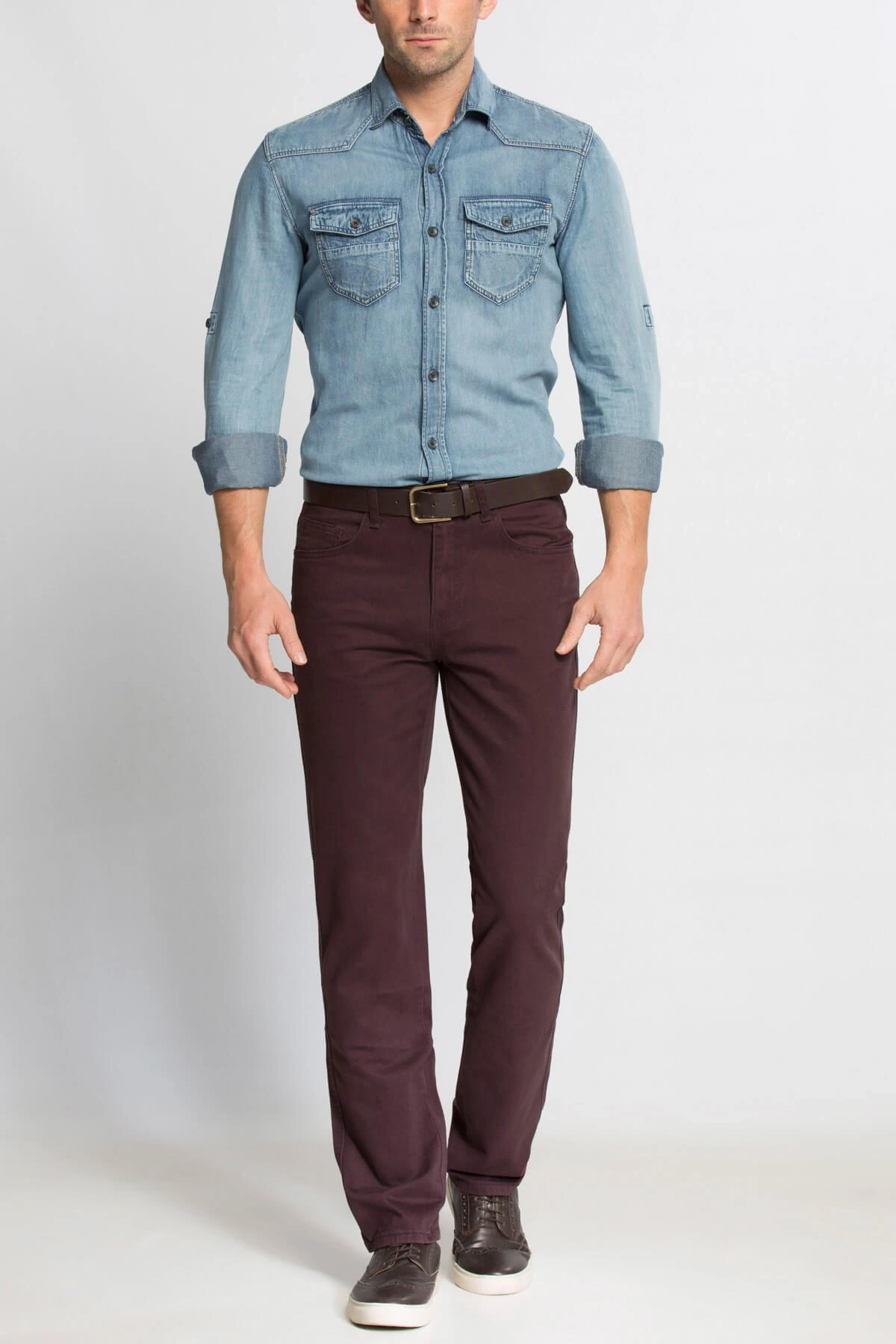 Erkek Mor Pantolon 6K2046Z8