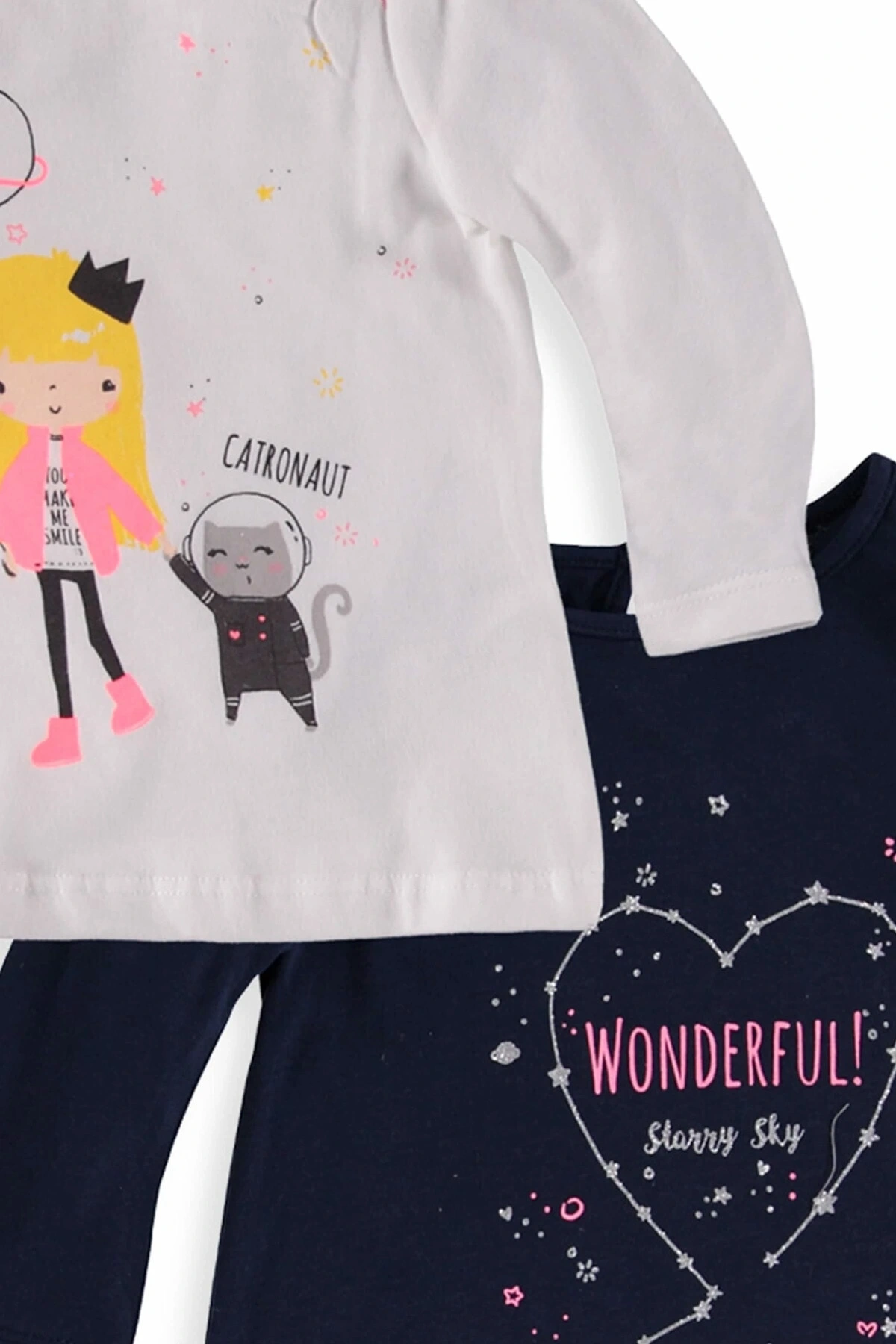 Ekru Kız Bebek T-Shirt 7K2899Z1