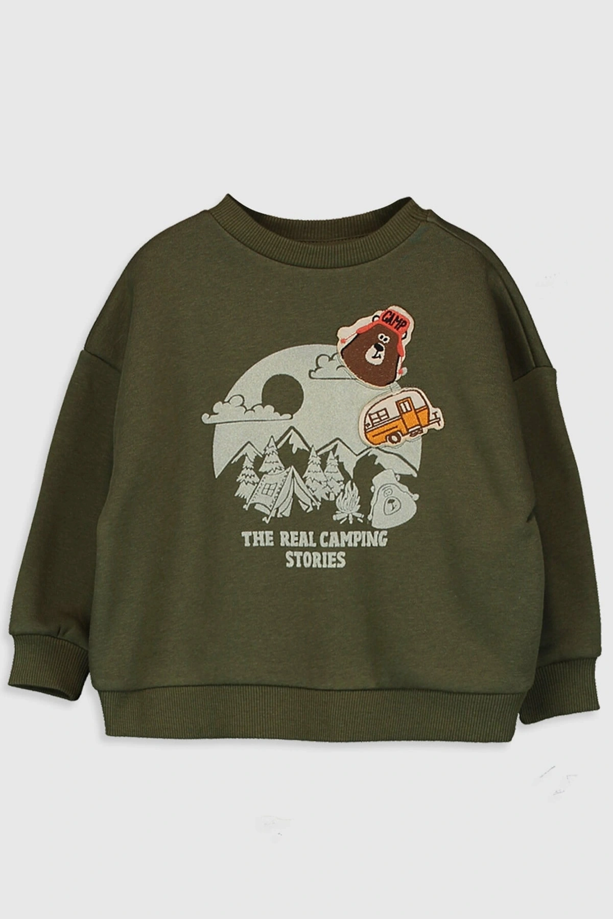 Erkek Bebek Haki Hdq Sweatshirt