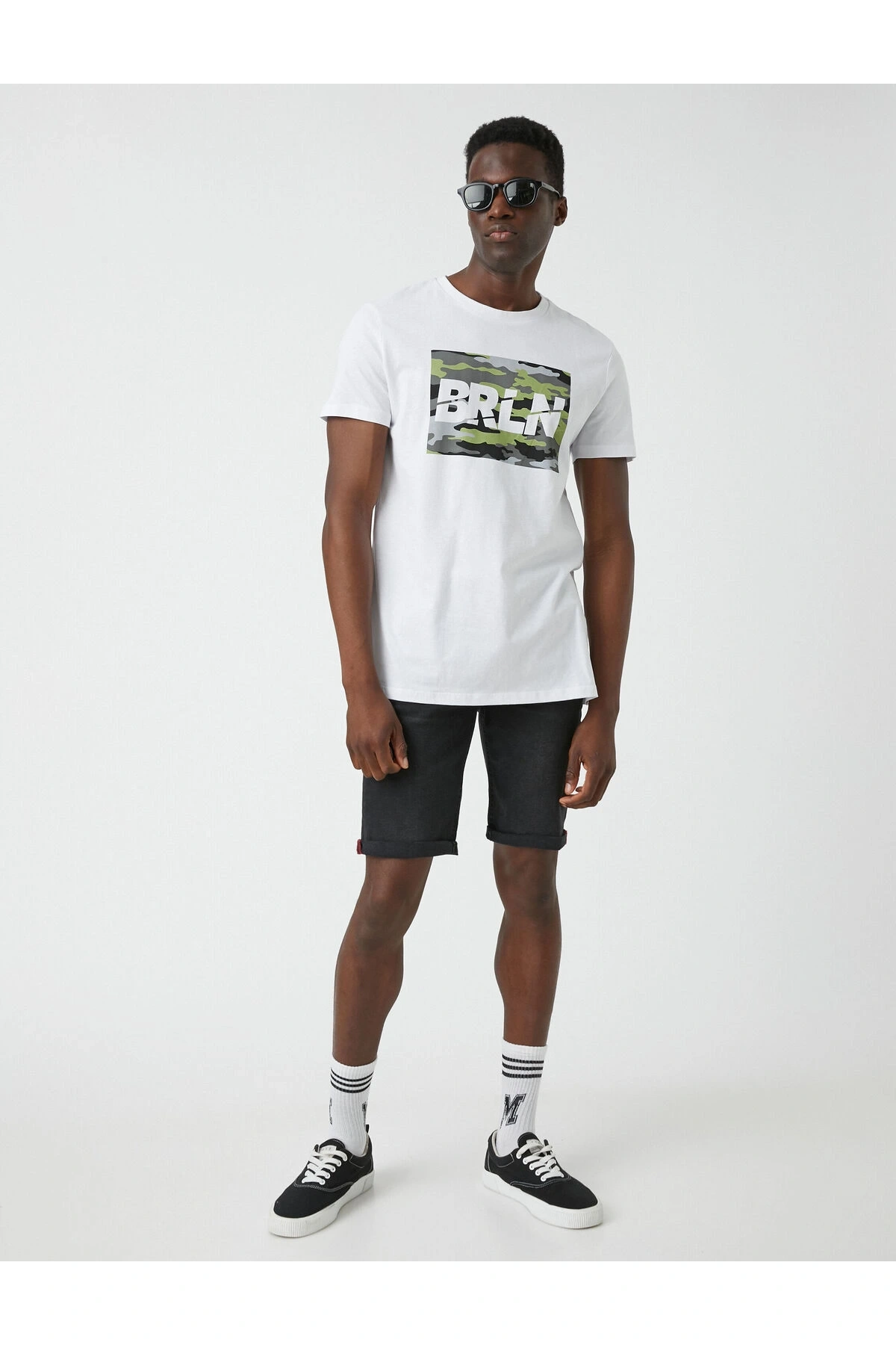 Kamuflaj Baskılı Tişört