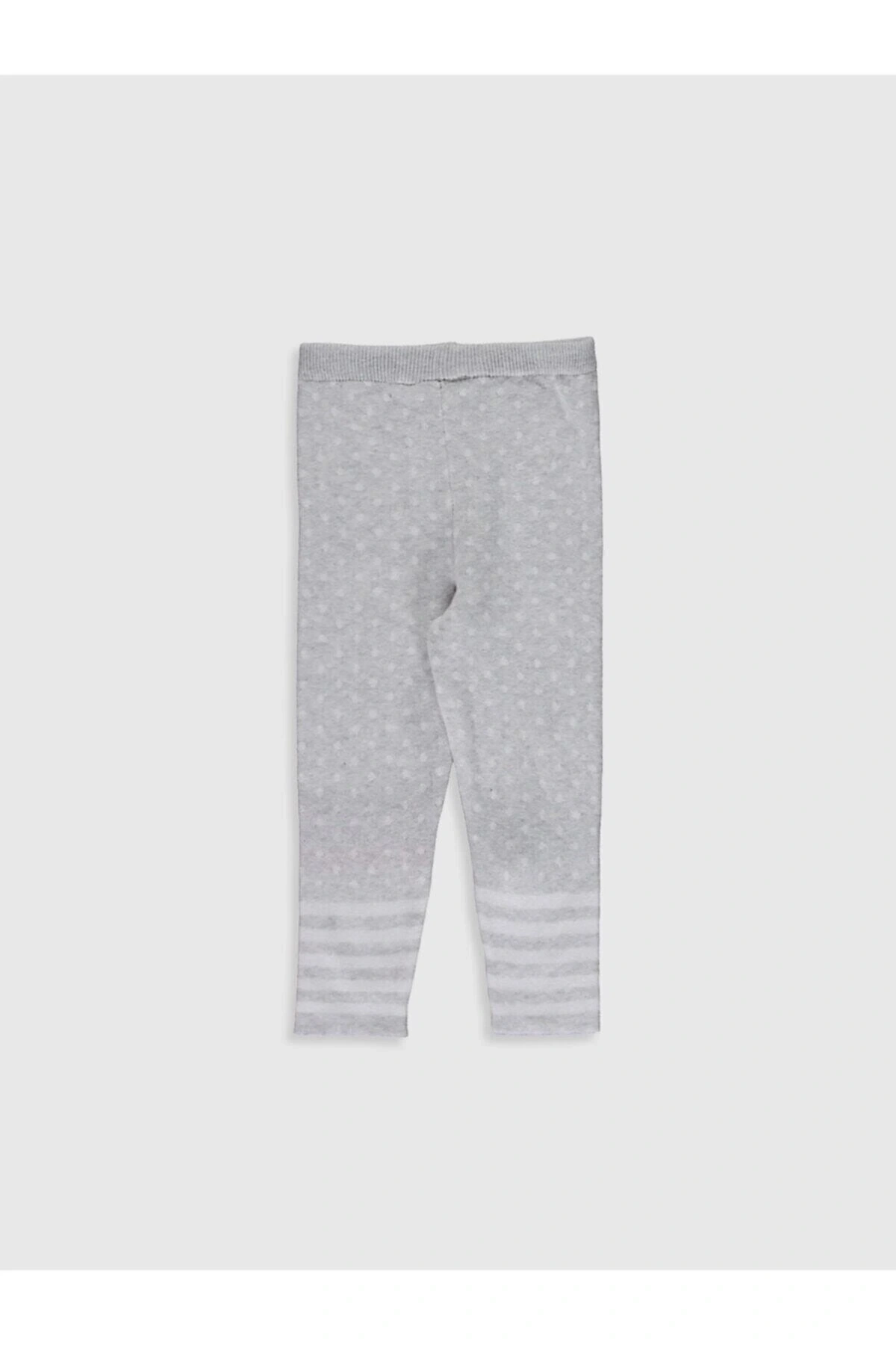 Kız Bebek Açık Gri Melanj Dd0 Tayt