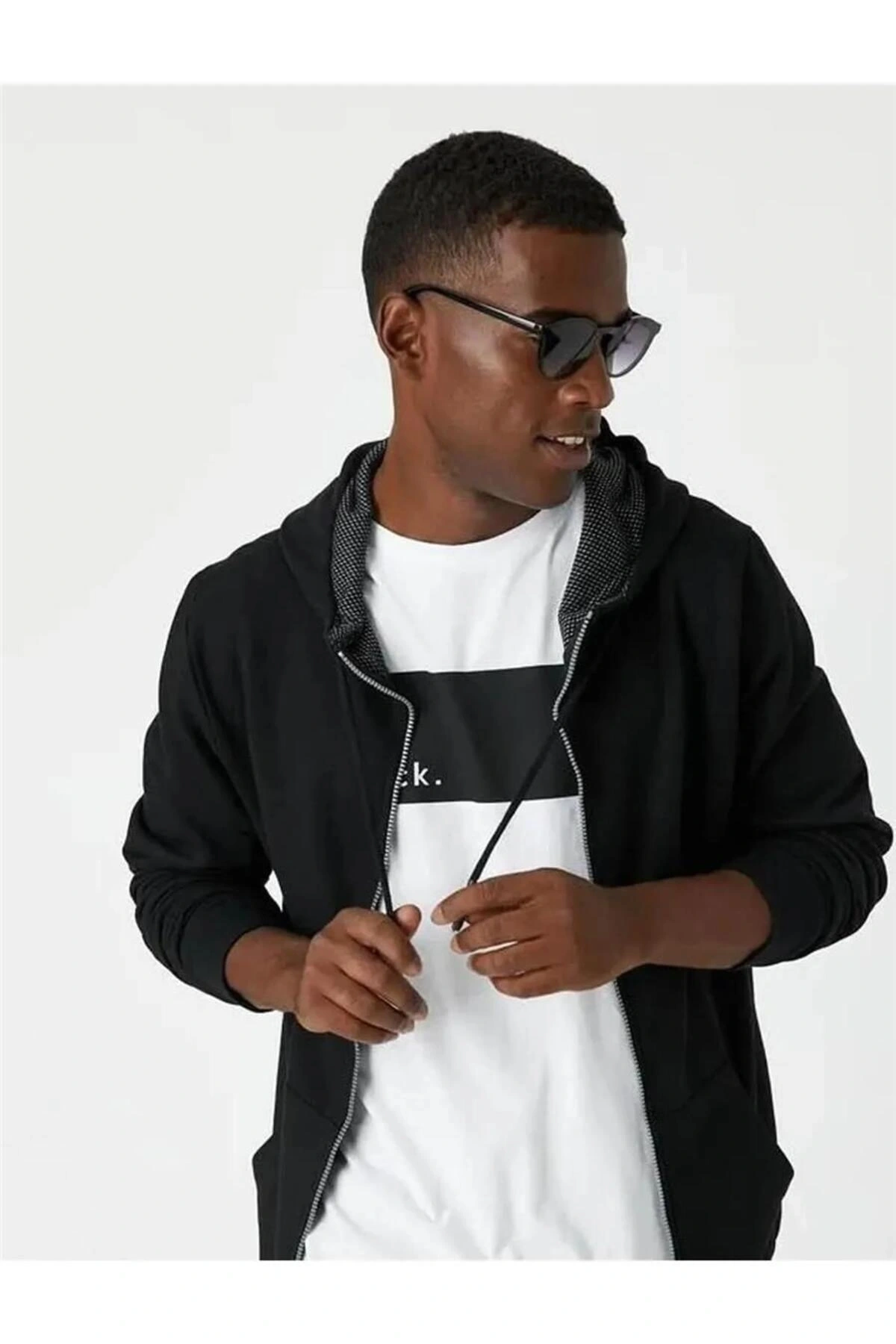 3wam70107mk Siyah 999 Erkek Pamuk Jersey Sweatshirt