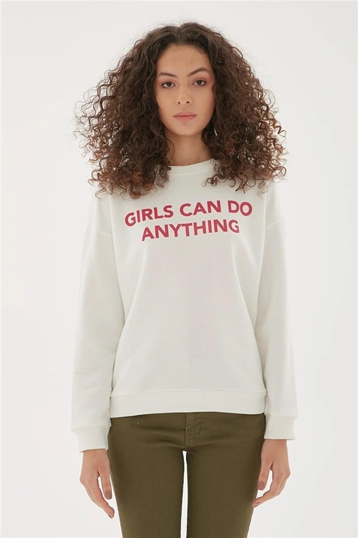 22k0842k1 Kadın Sweat Ekru