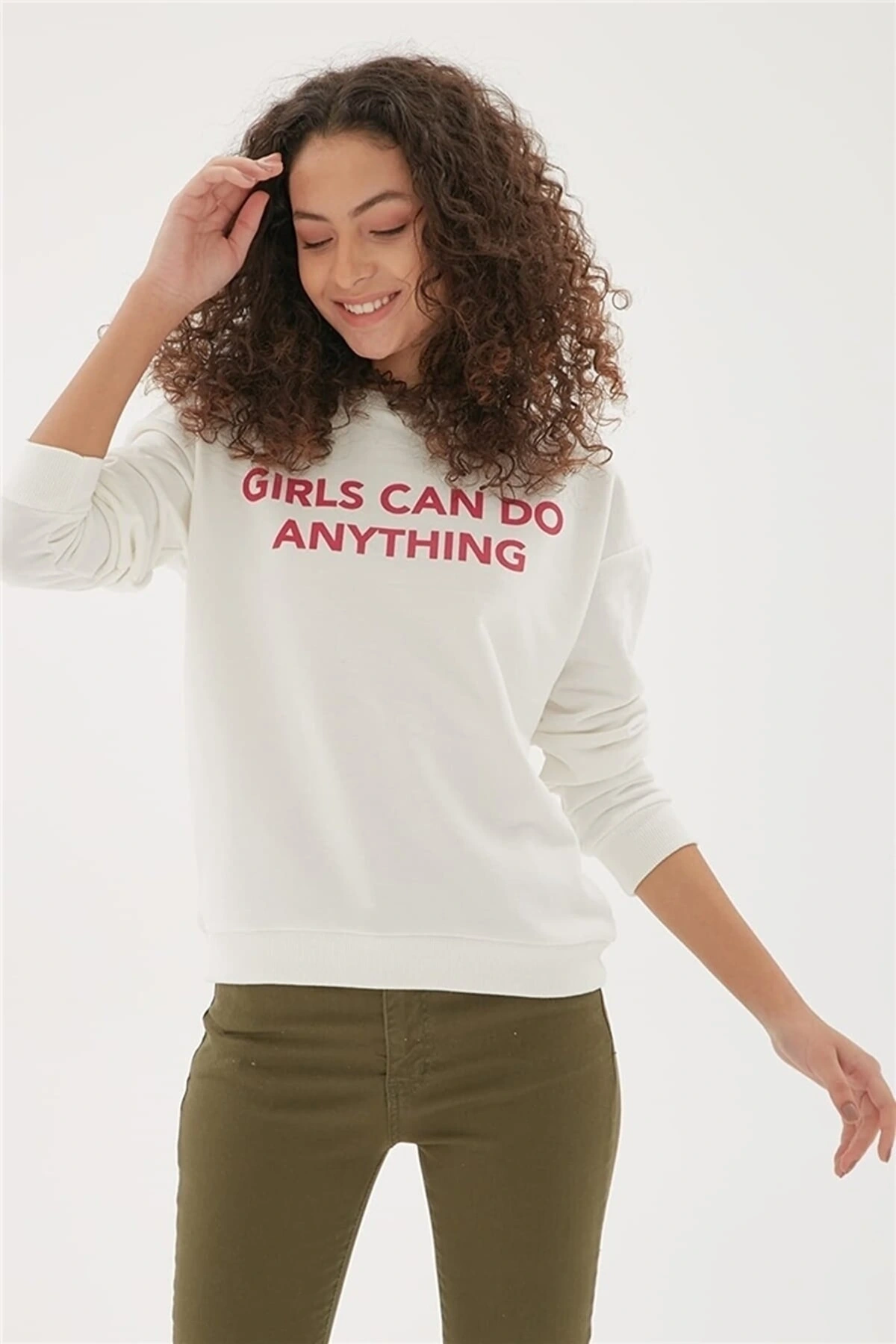 22k0842k1 Kadın Sweat Ekru
