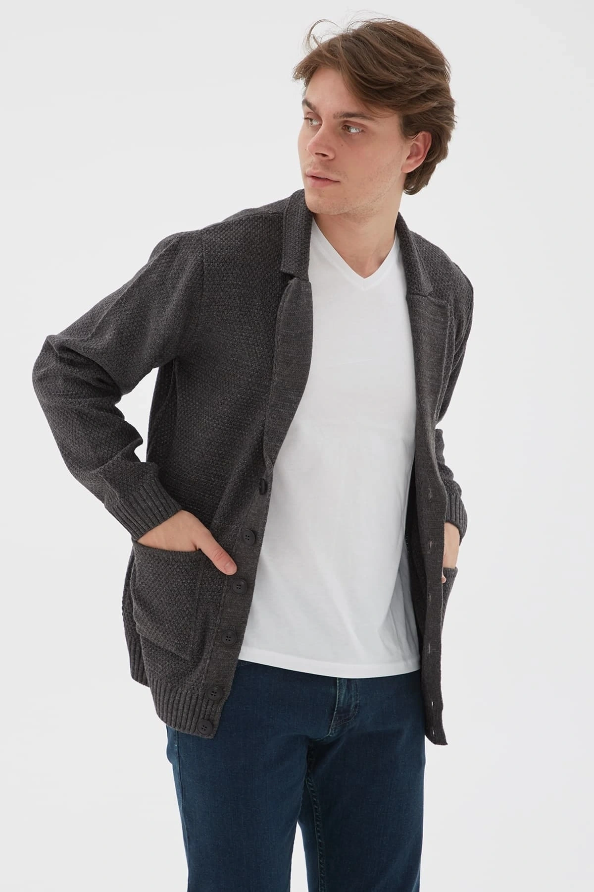 Triko Ceket Antrasit / Anthracite