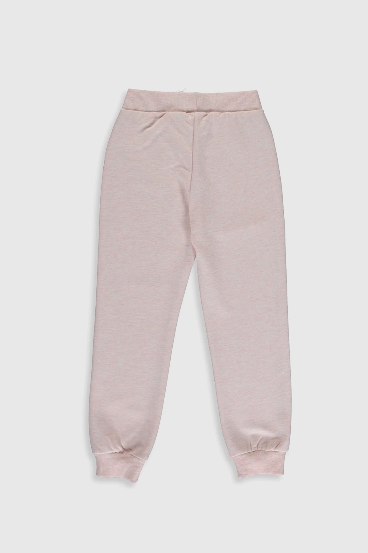 Kız Çocuk Pembe Melanj E6R Eşofman Altı