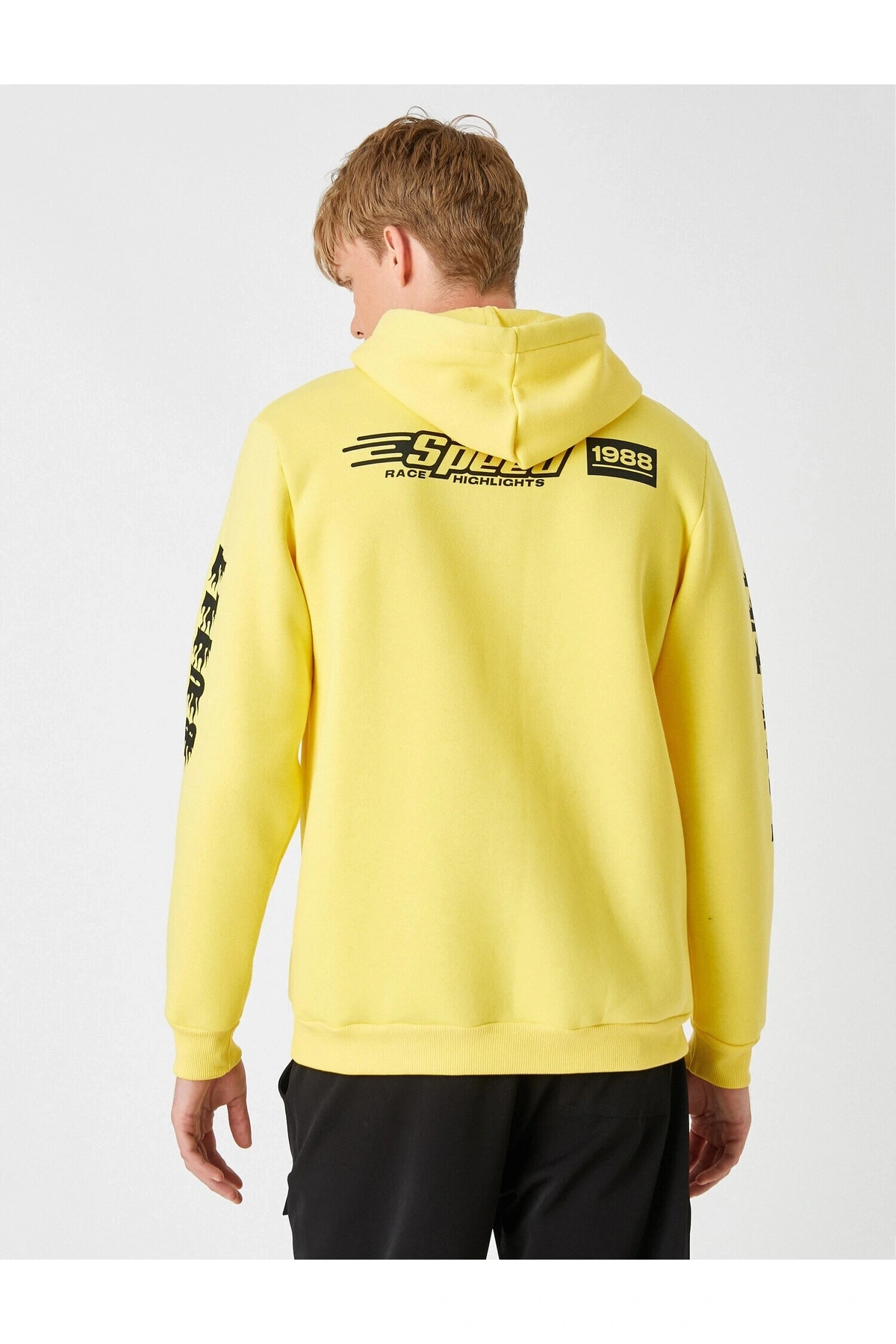 Baskılı Kapşonlu Sweatshirt