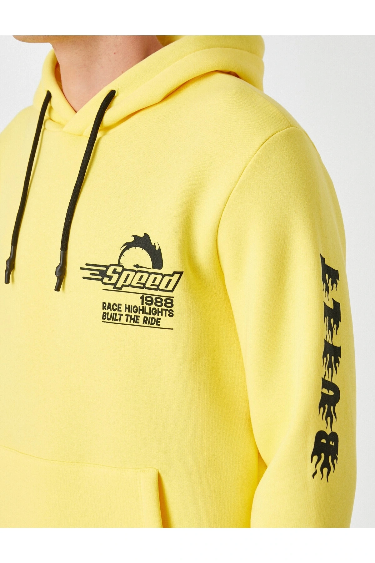 Baskılı Kapşonlu Sweatshirt