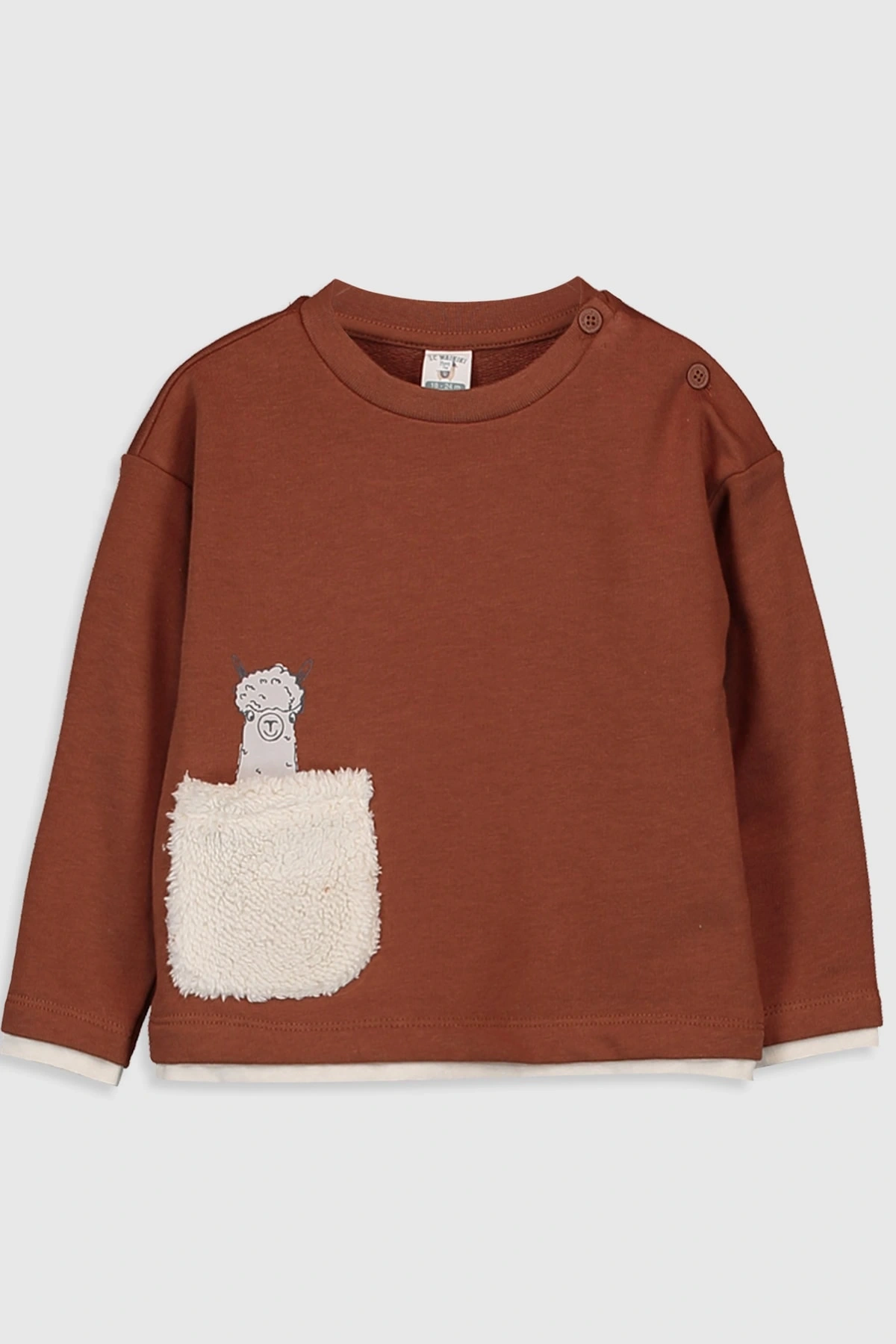 Erkek Bebek Kızıl Kahverengi H8F Sweatshirt