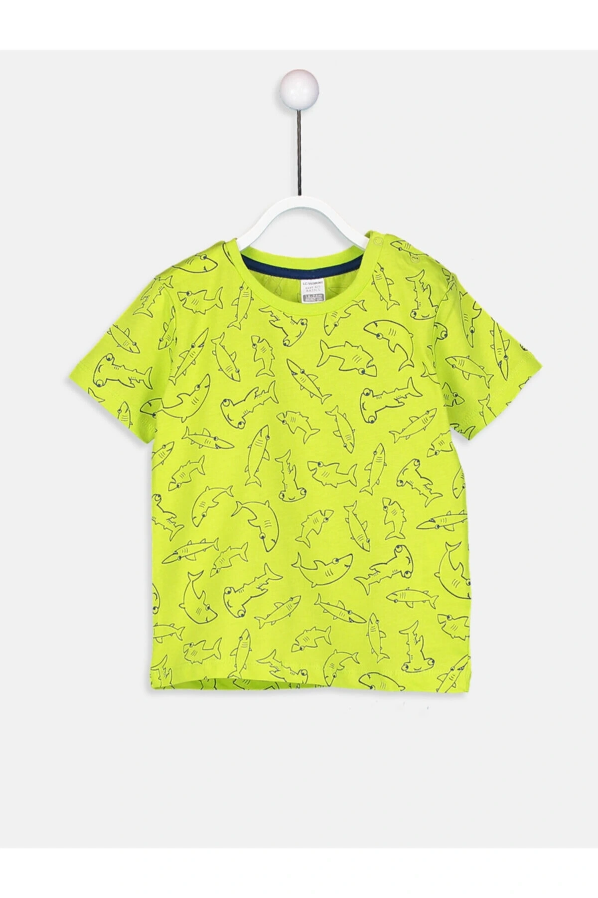 LCW baby Turkuaz Erkek Bebek Pamuklu Tişört