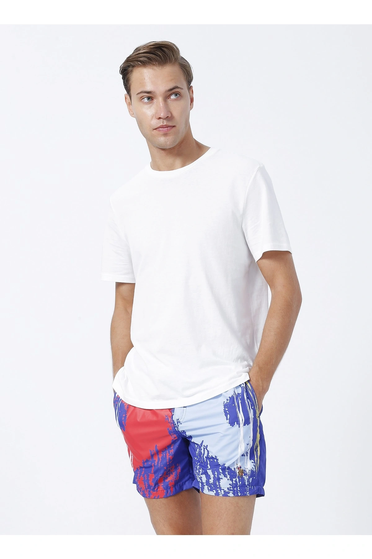 Mavi Erkek Şort Mayo Sant