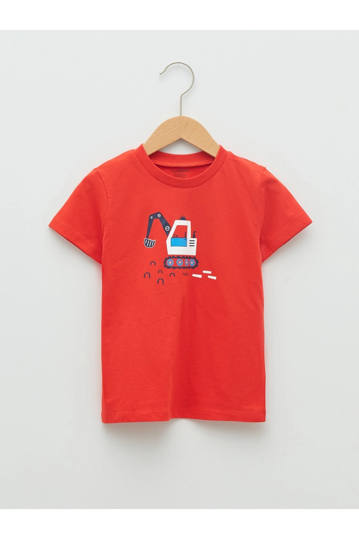 Bisiklet Yaka Kısa Kollu Baskılı Pamuklu Erkek Bebek Tişört Ve Pantolon 2li Takım