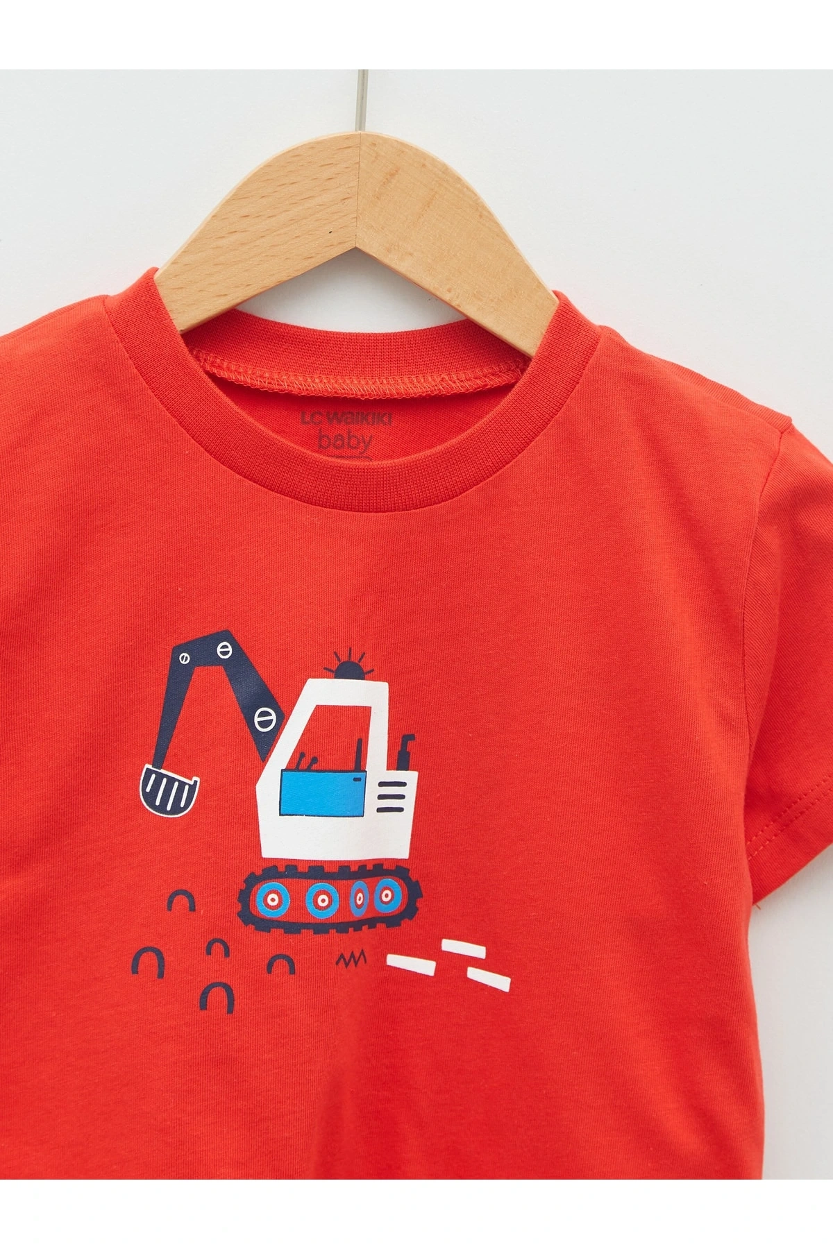 Bisiklet Yaka Kısa Kollu Baskılı Pamuklu Erkek Bebek Tişört Ve Pantolon 2li Takım