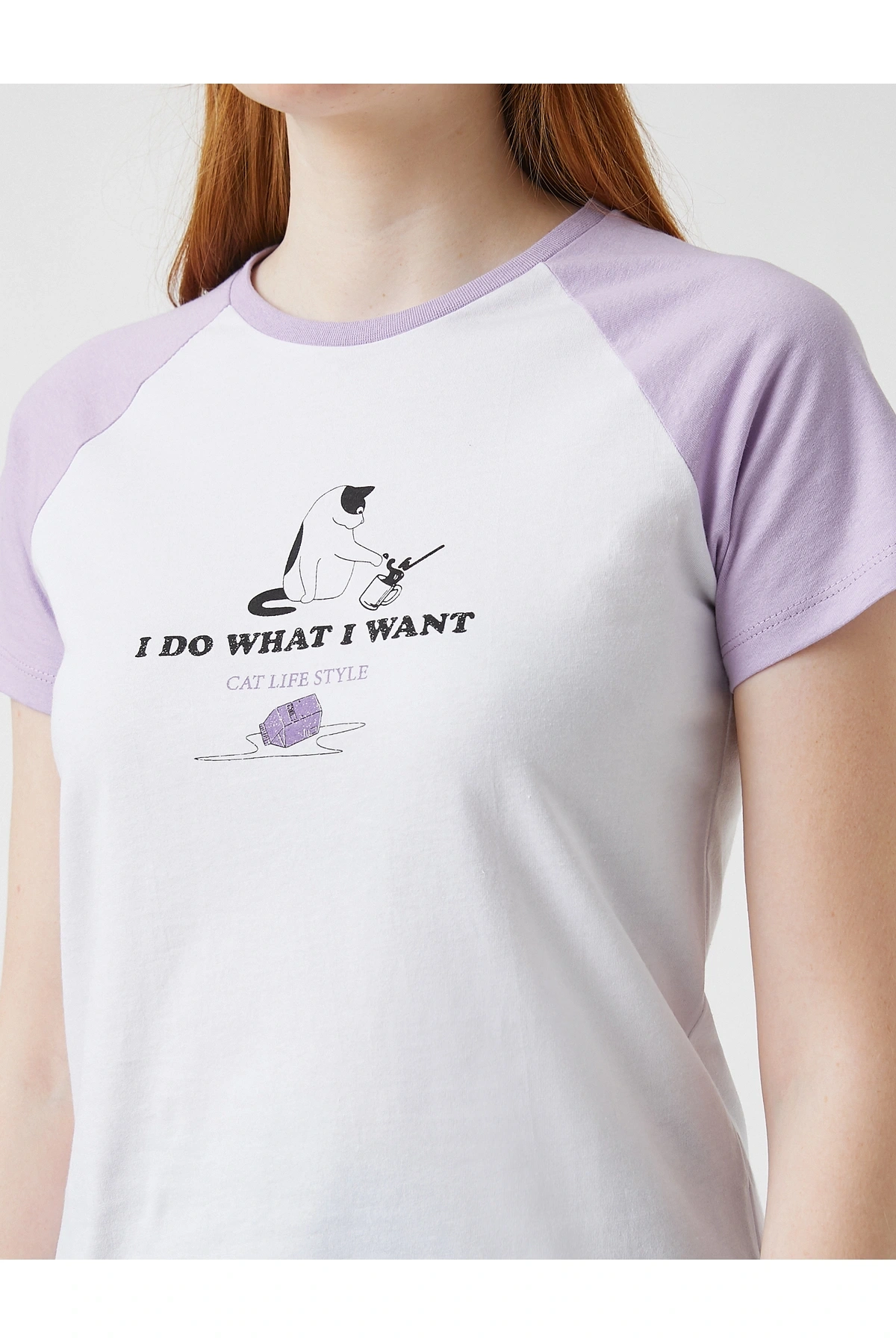 Kadın Ekru T-Shirt 2SAL10218IK