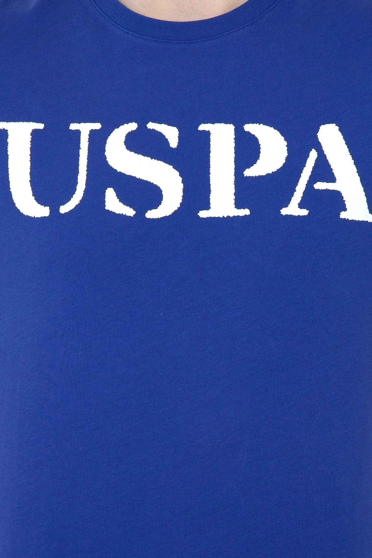 Erkek Royal Mavisi Bisiklet Yaka T-shirt Basic