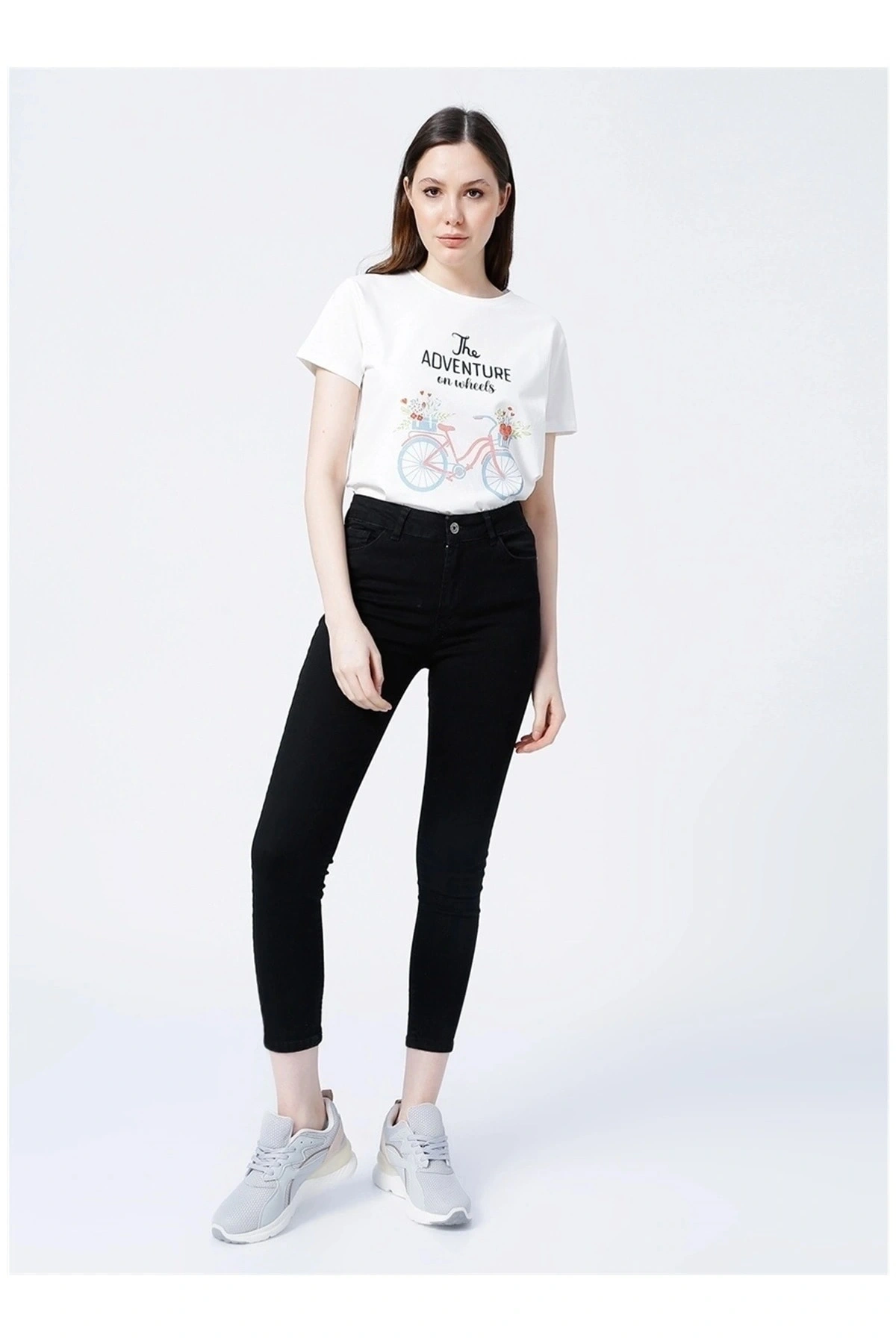 22k0565k1 Kadın Jean Pantolon Siyah