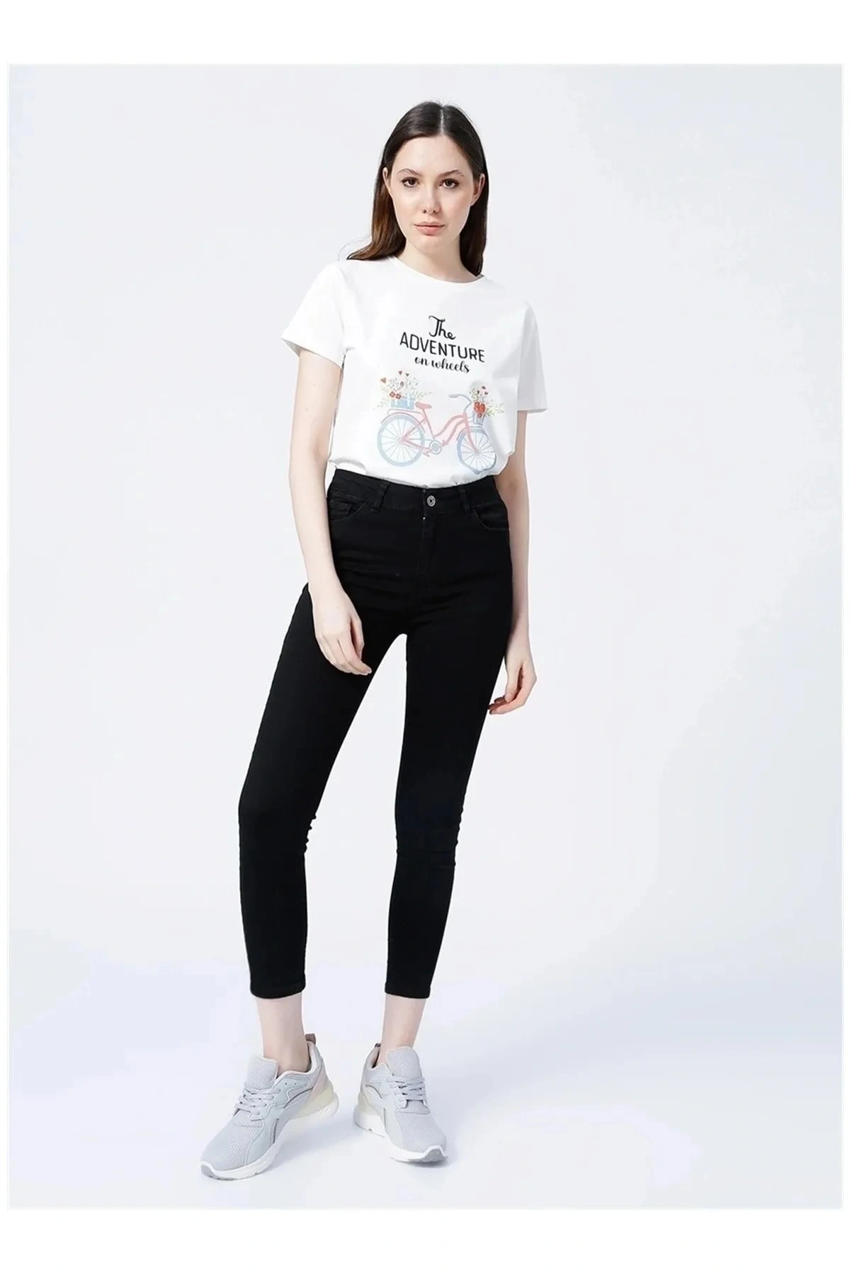 22k0565k1 Kadın Jean Pantolon Siyah