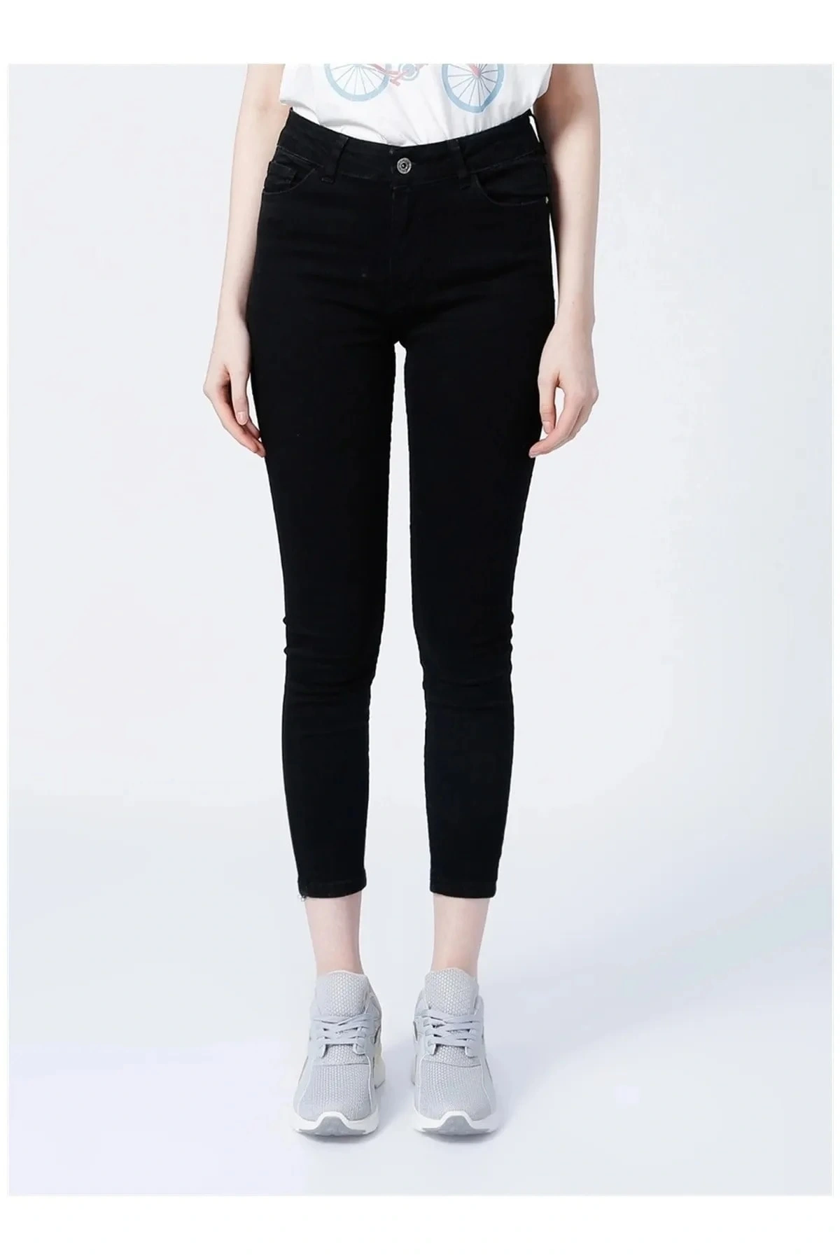 22k0565k1 Kadın Jean Pantolon Siyah