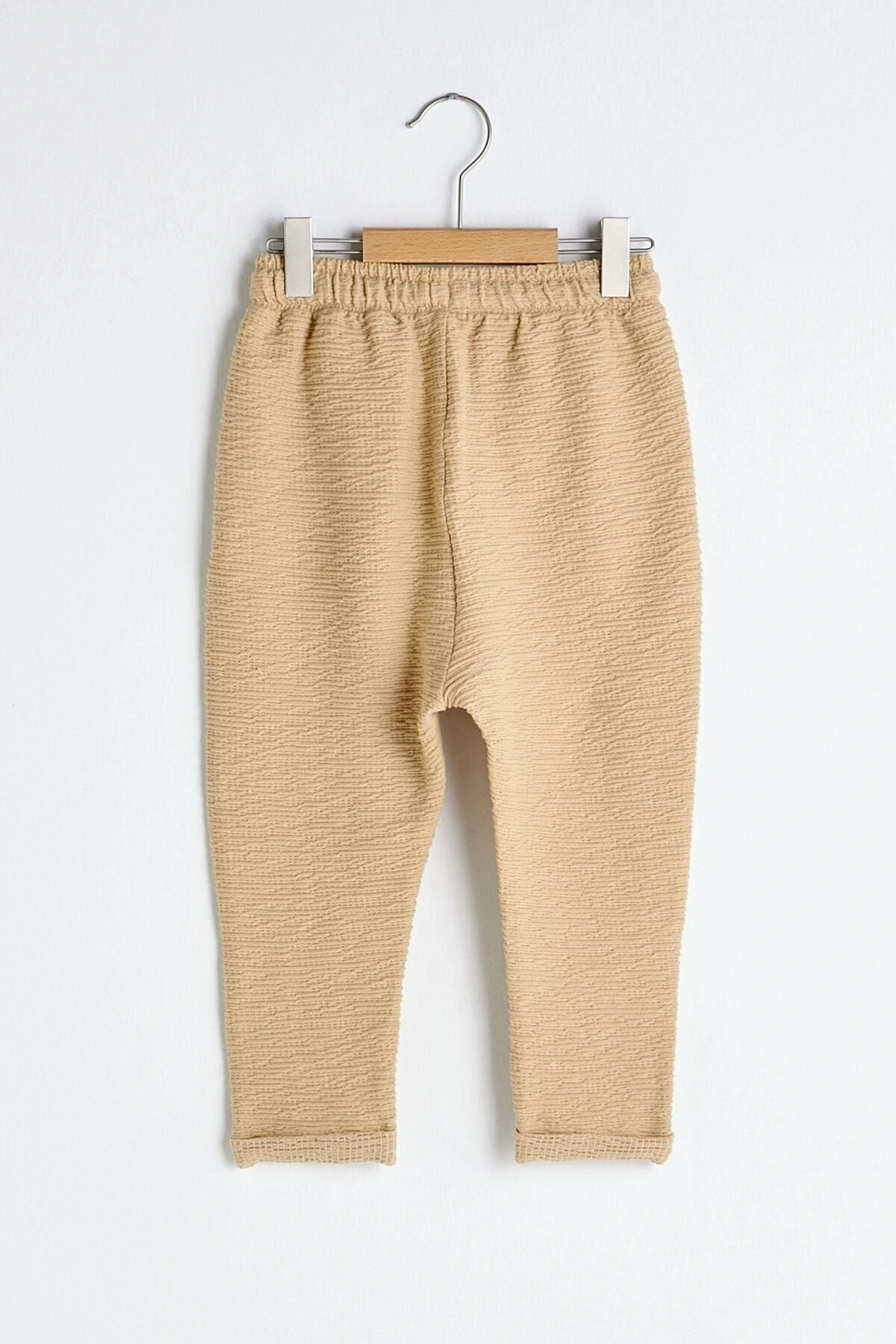 Erkek Bebek Bej Düz Pantolon